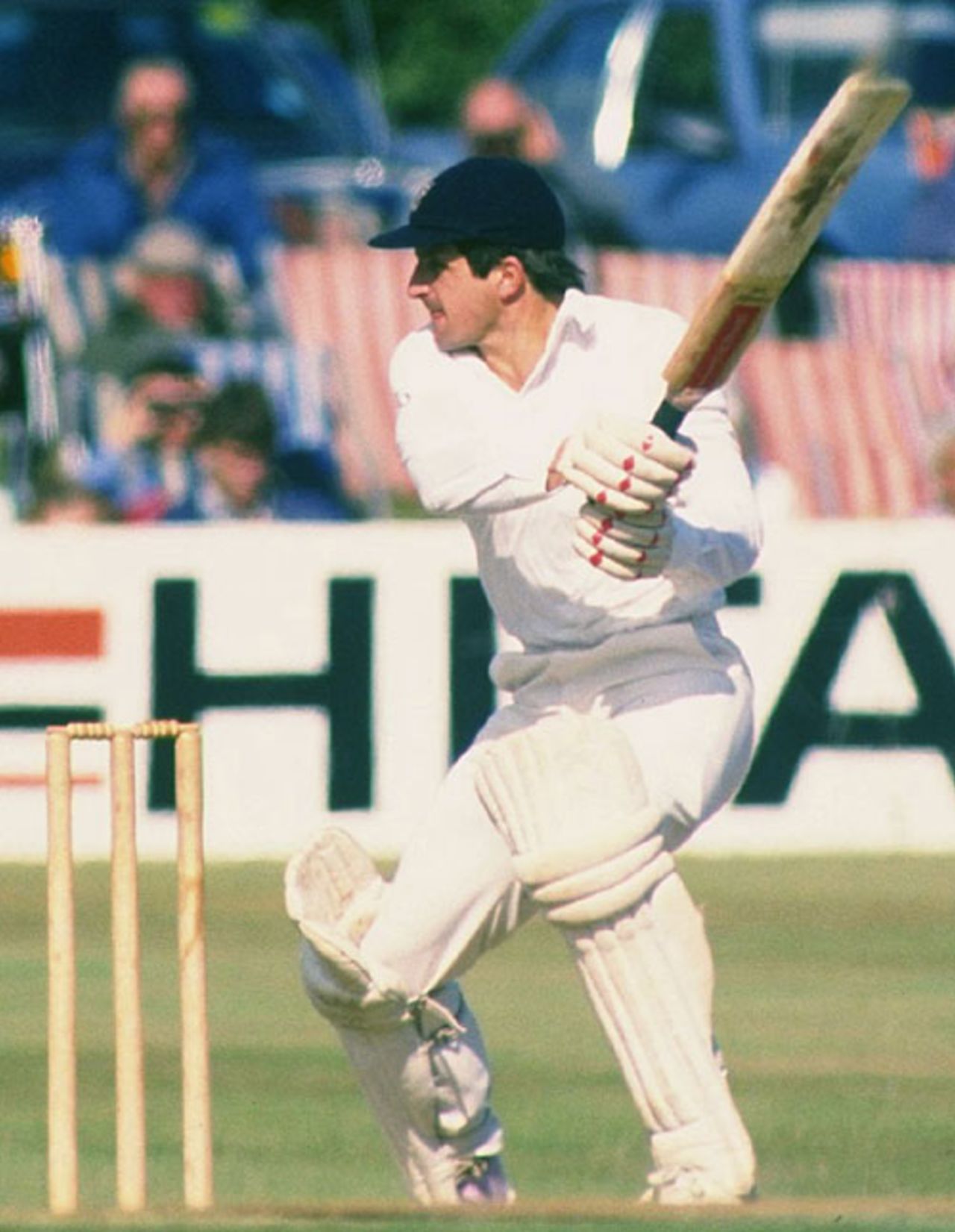 Paul Parker batting at Horsham in 1985