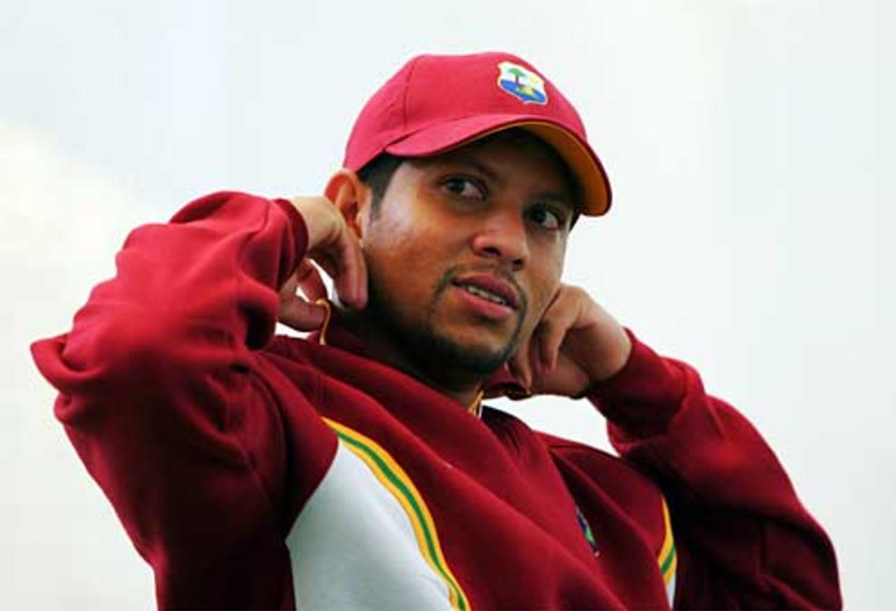 Ramnaresh Sarwan is collared for a few photos , May 15, 2007
