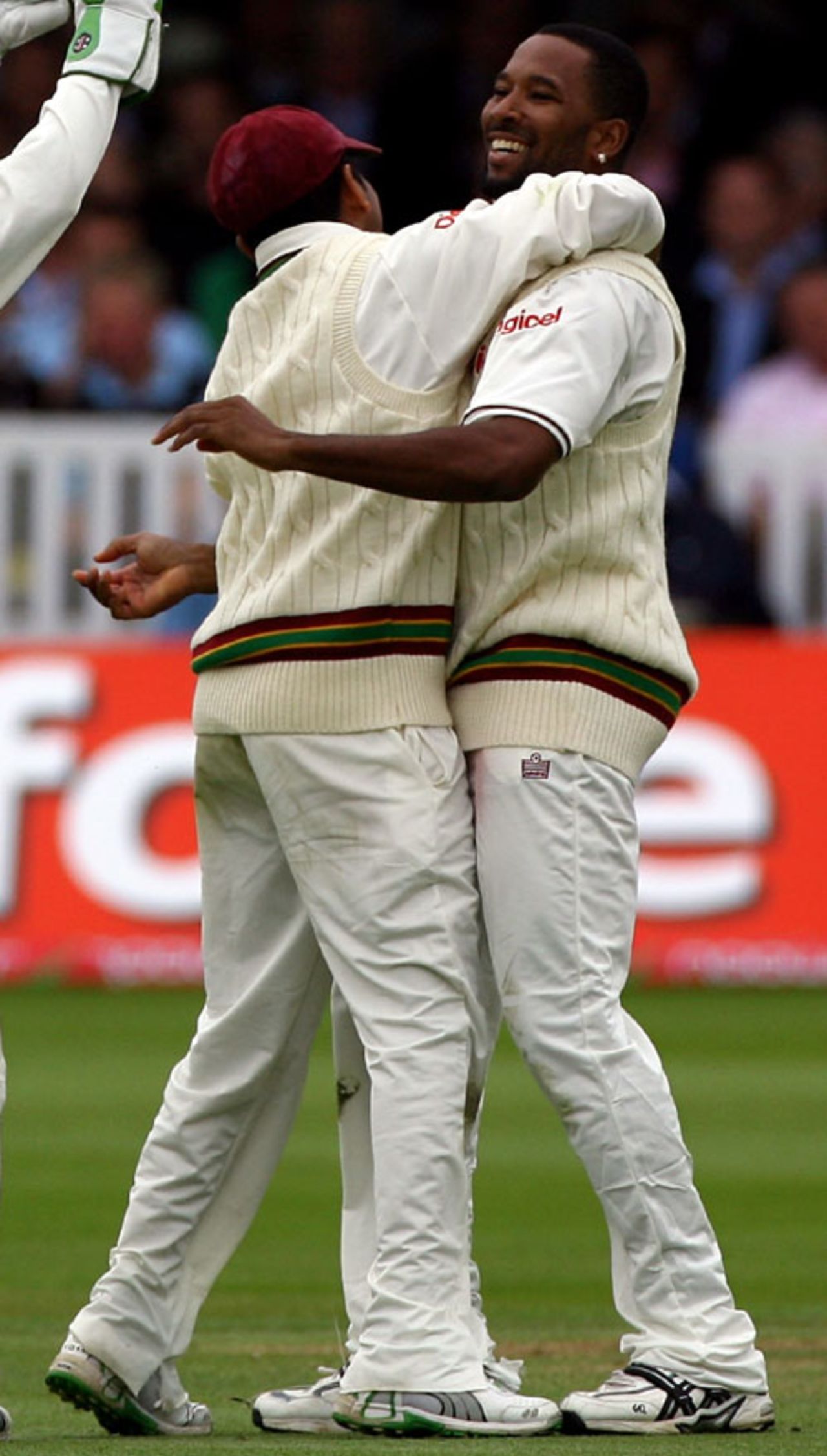 Corey Collymore celebrates dismissing Kevin Pietersen, England v West Indies, 1st Test, Lord's, May 17, 2007