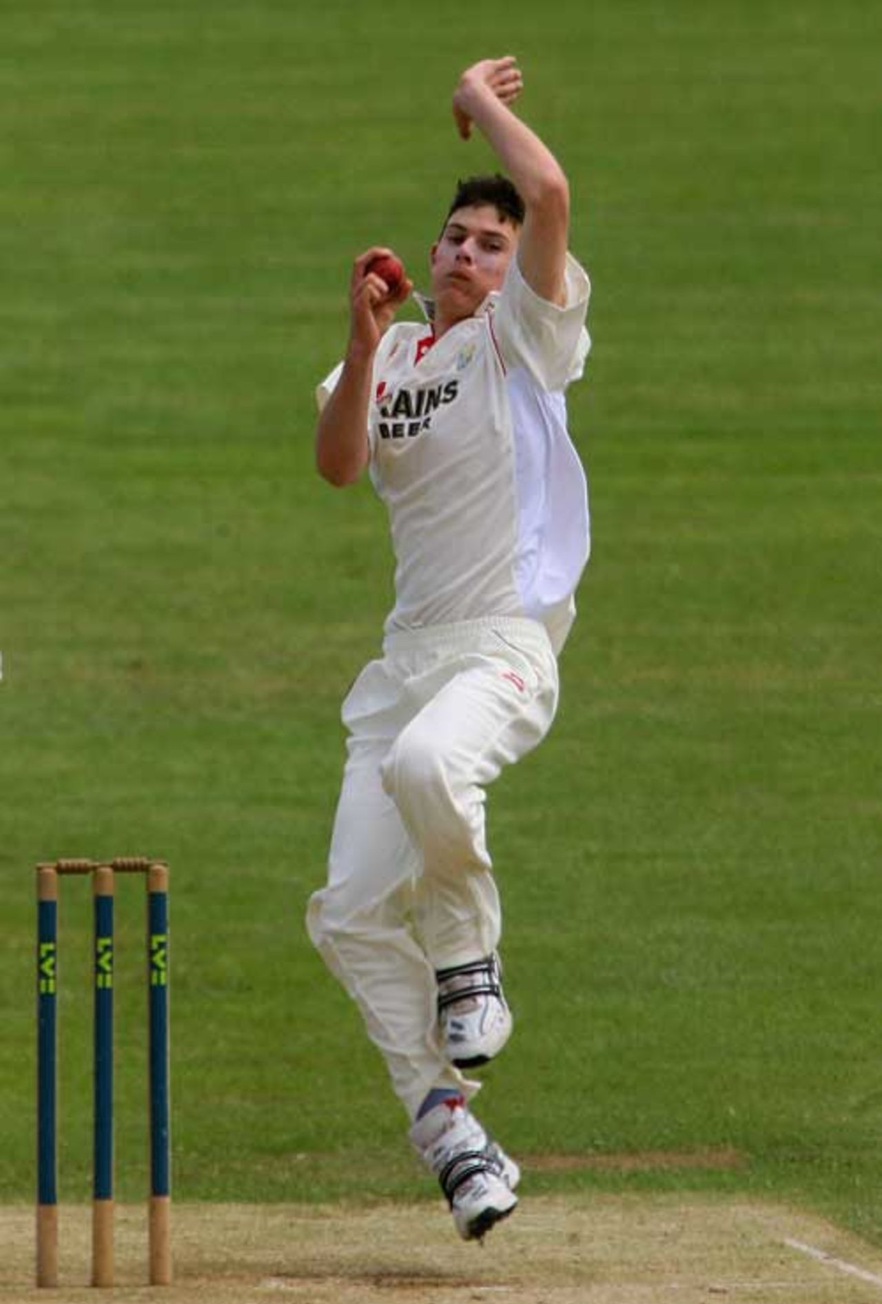 James Harris, Glamorgan's 17-year-old bowling star, in action against Gloucestershire, Glamorgan v Gloucestershire, County Championship, Division Two, Bristol, May 19, 2007