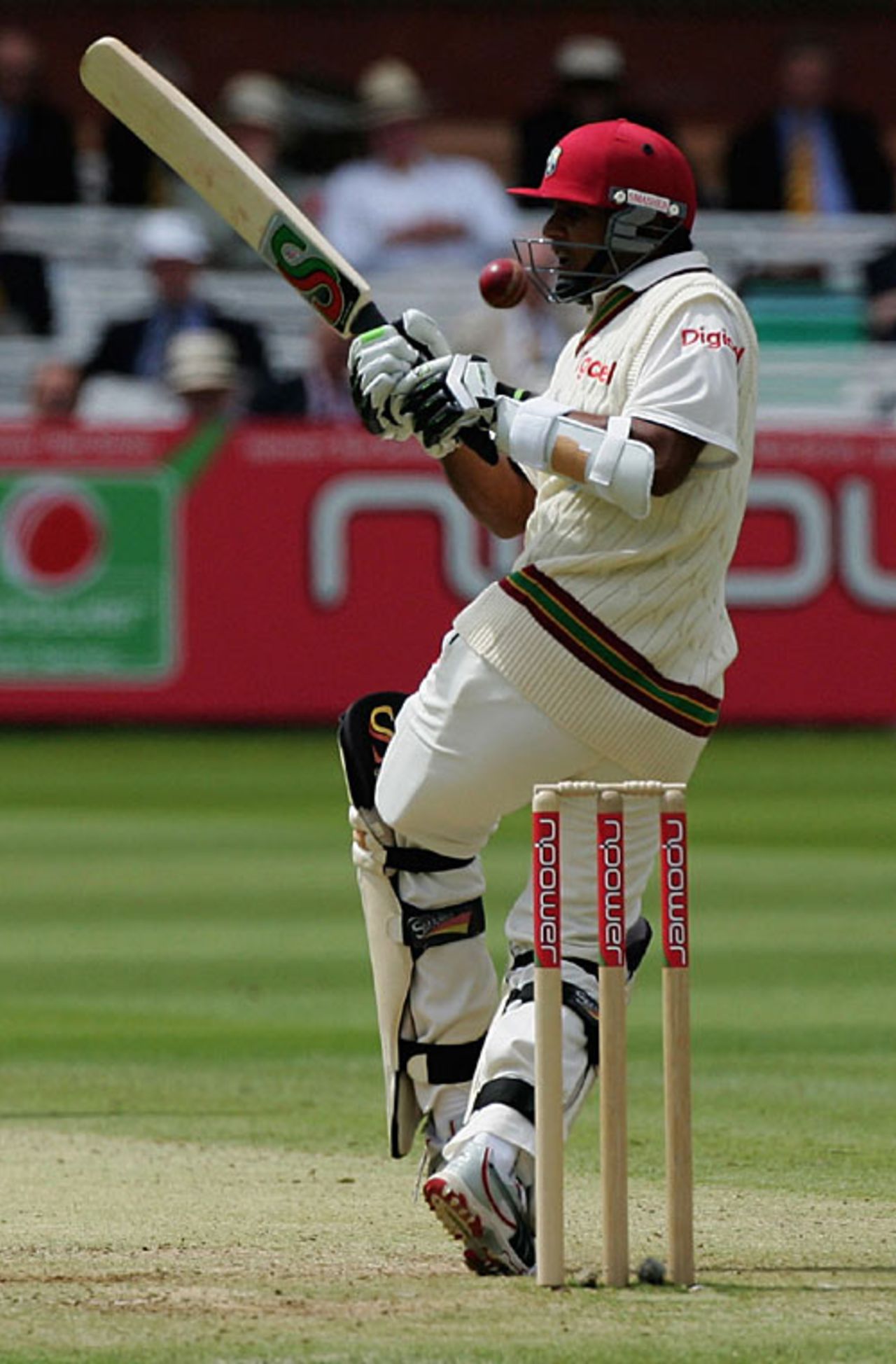Daren Ganga gets into a tangle trying to pull Matthew Hoggard, England v West Indies, 1st Test, Lord's, May 19, 2007