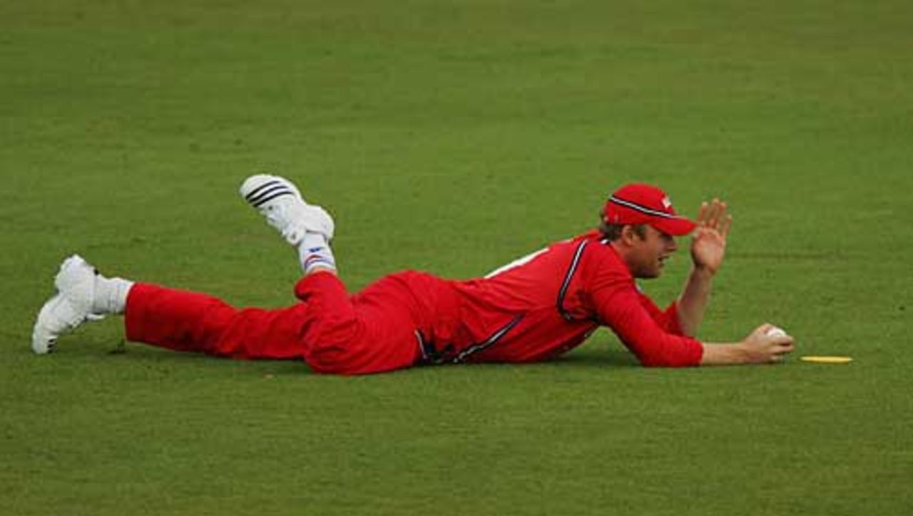 Andrew Flintoff reacts to dropping Craig White, Friends Provident Trophy, Old Trafford, May 20, 2007