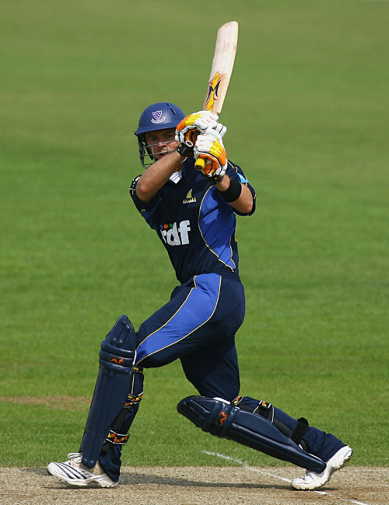 Chris Nash swings one over midwicket, Hampshire v Sussex, Friends Provident Trophy, The Rose Bowl, May 20, 2007