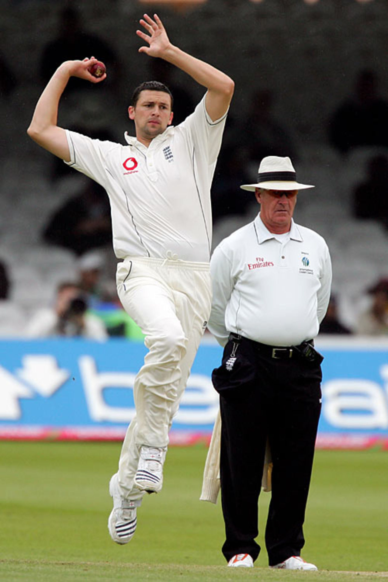 Steve Harmison jogs into bowl, England v West Indies, 1st Test, Lord's, May 20, 2007
