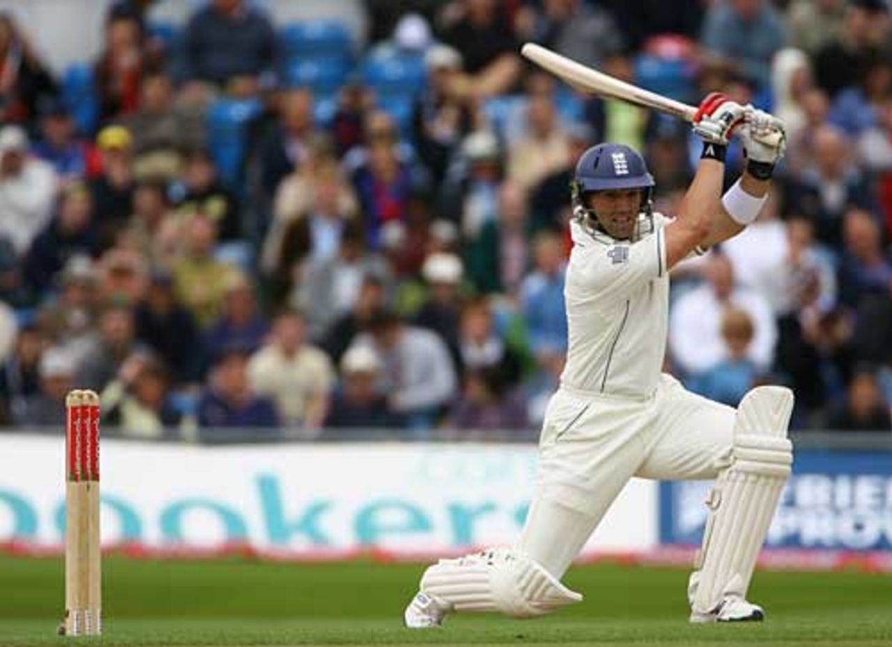Matt Prior shows he can also play the cover drive, England v West Indies, 2nd Test, Headingley, May 26, 2007