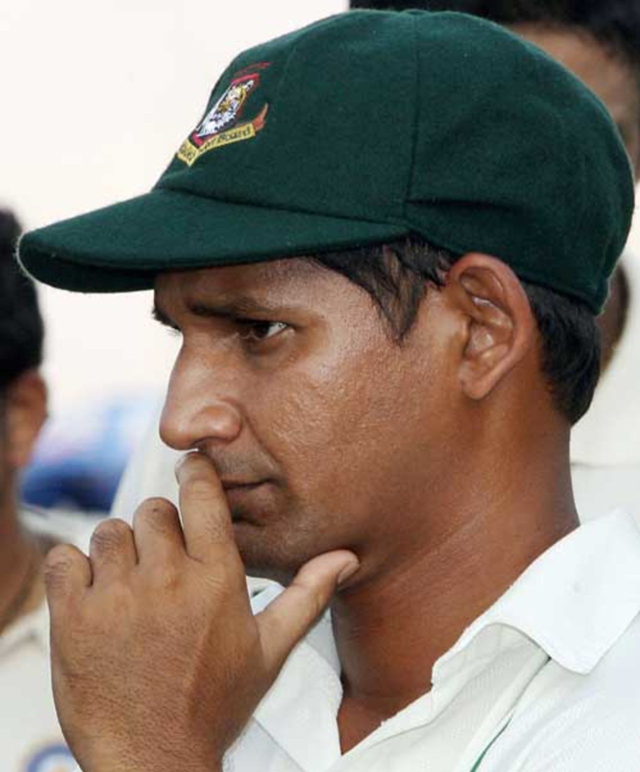 Habibul Bashar looks dejected at the outcome of the series, Bangladesh v India, 2nd Test, 3rd day, Mirpur, May 27, 2007