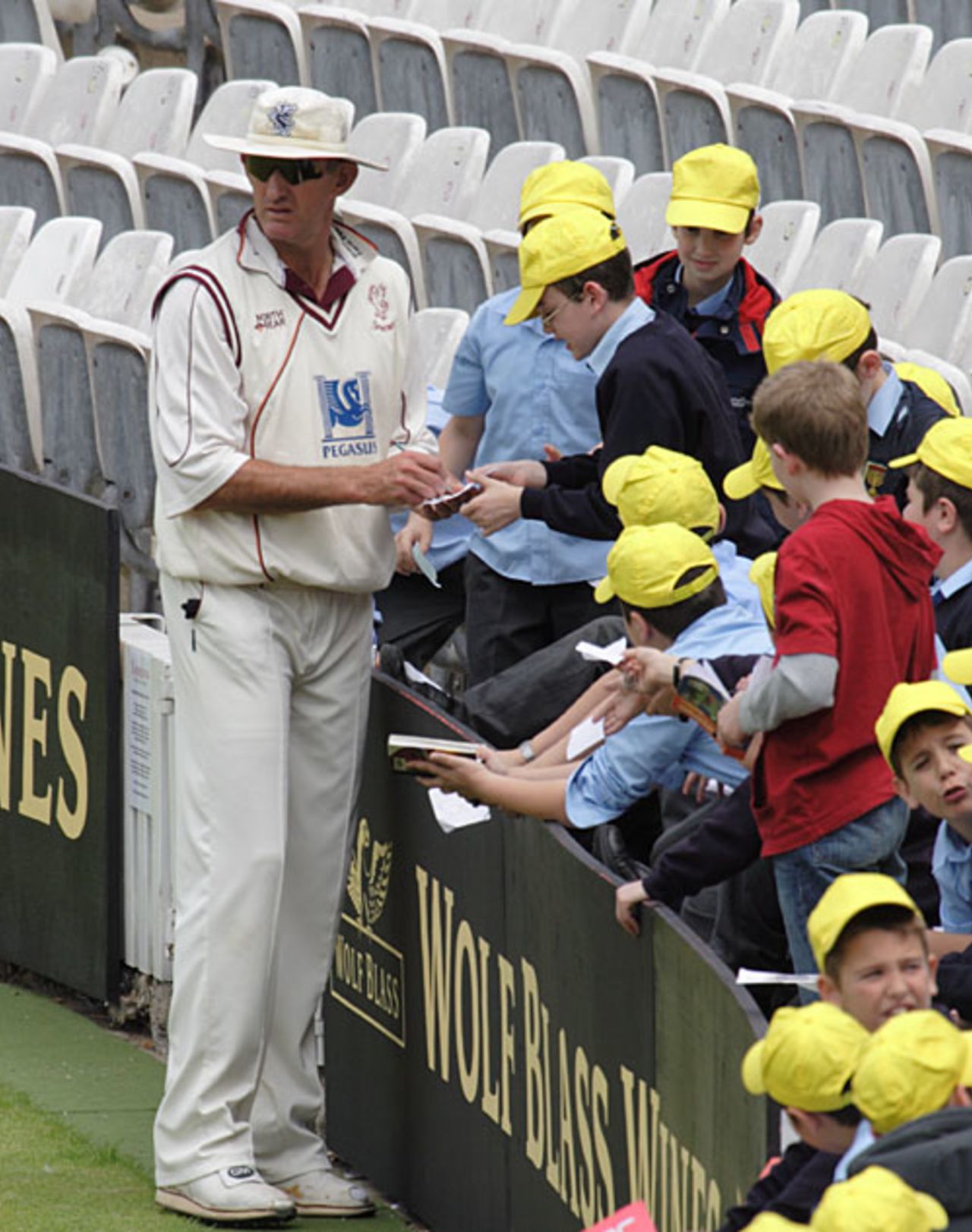 Andy Caddick obliges young fans, Middlesex v Somerset, Lord's, May 31, 2007