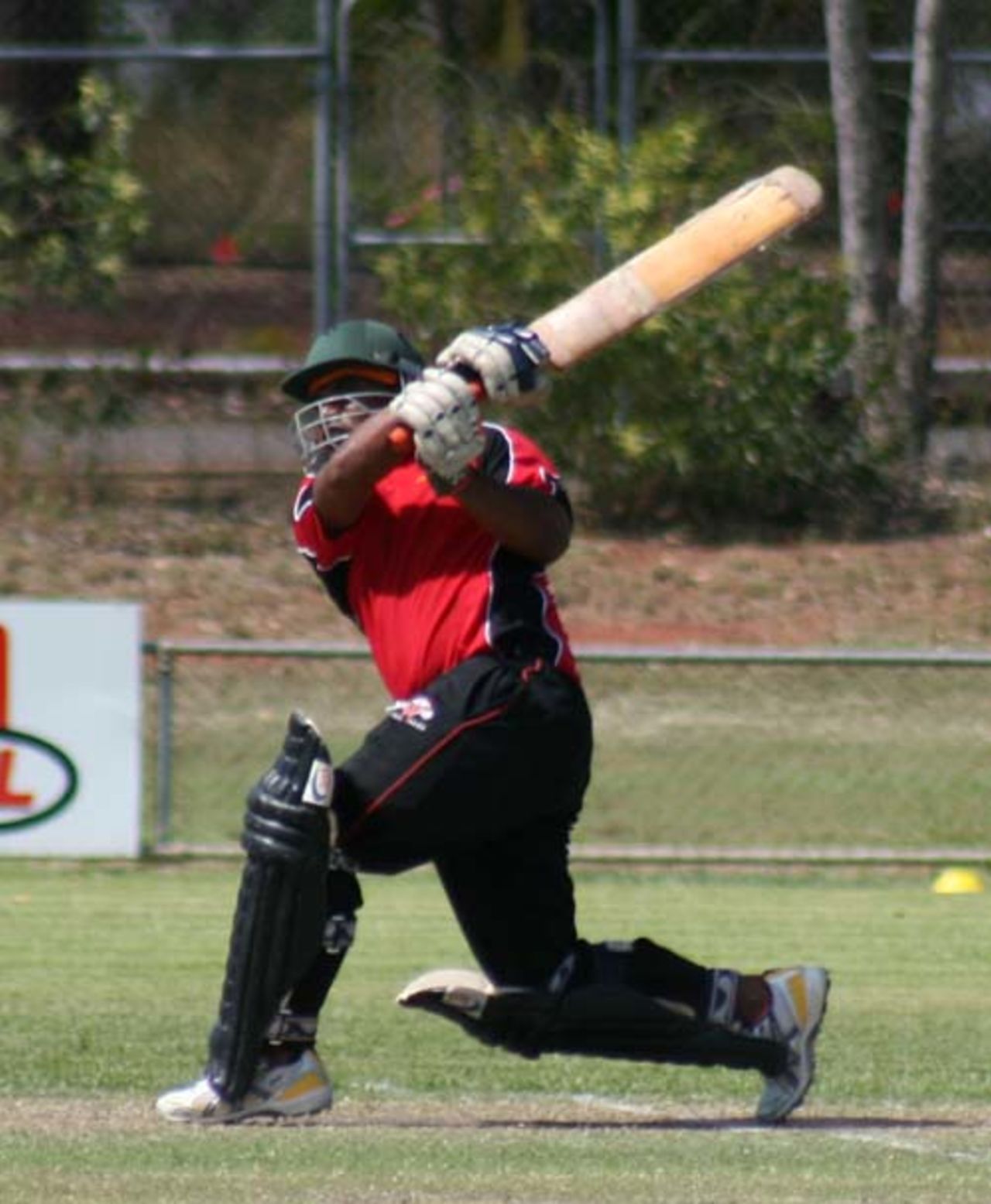 Mahuru Dai hits out on his way to 86 off 93 balls, Papua New Guinea v Uganda, Darwin, 31 May 2007