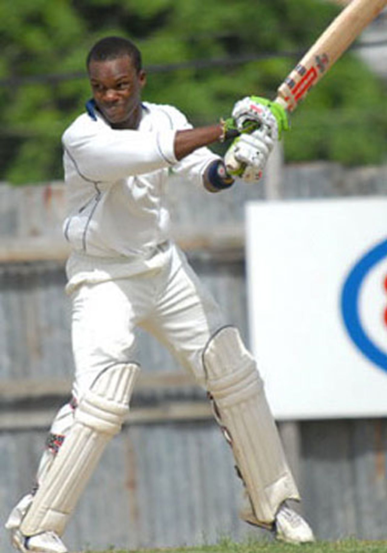 Kevin Stoute on his way to his maiden hundred, Empire v BDF Sports Programme, Bank Hall, St Michael, Barbados, June 2, 2007
