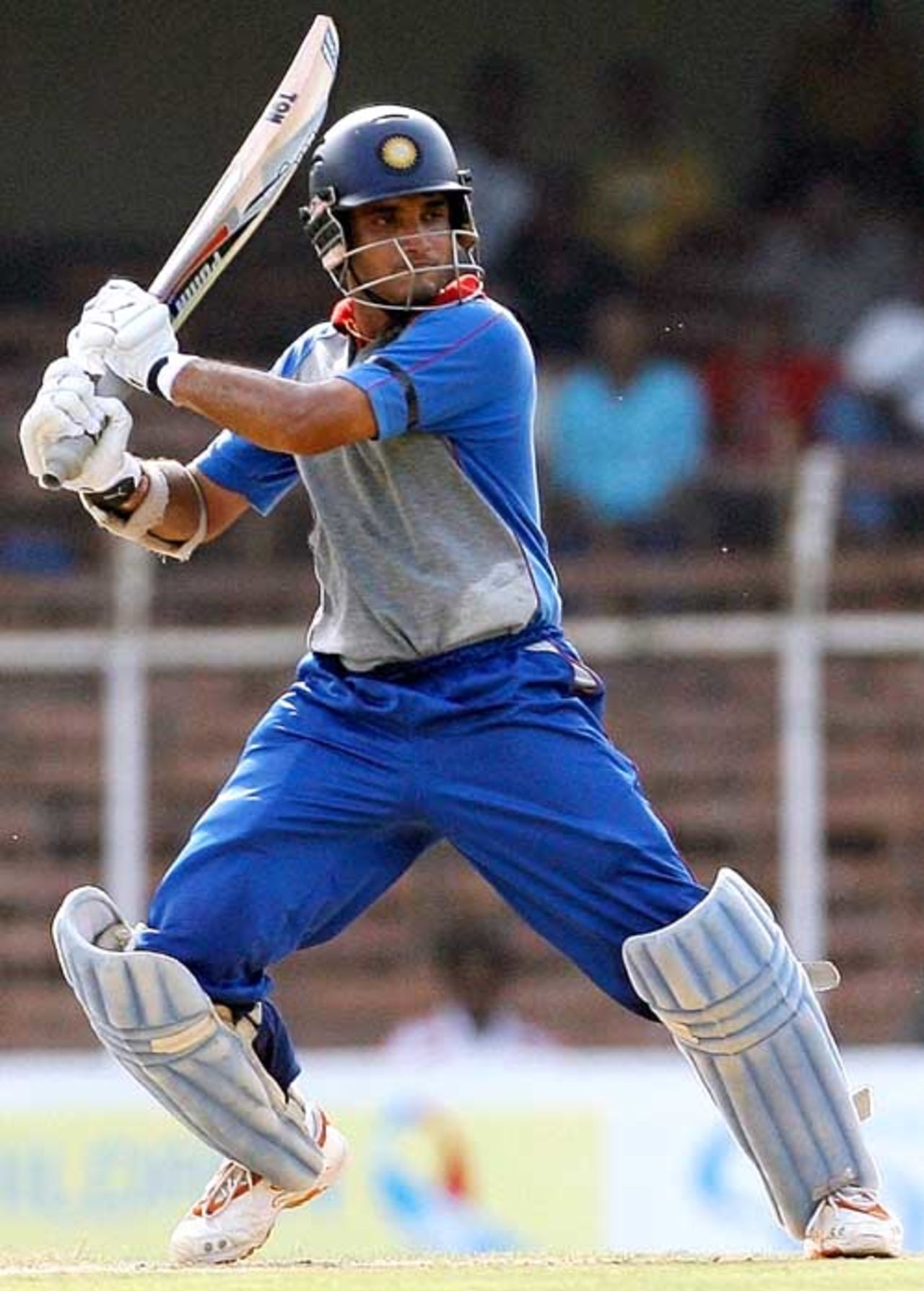 Sourav Ganguly cuts enroute to a 112-ball 88, 2nd ODI, Afro Asia Cup, Chennai, June 9, 2007