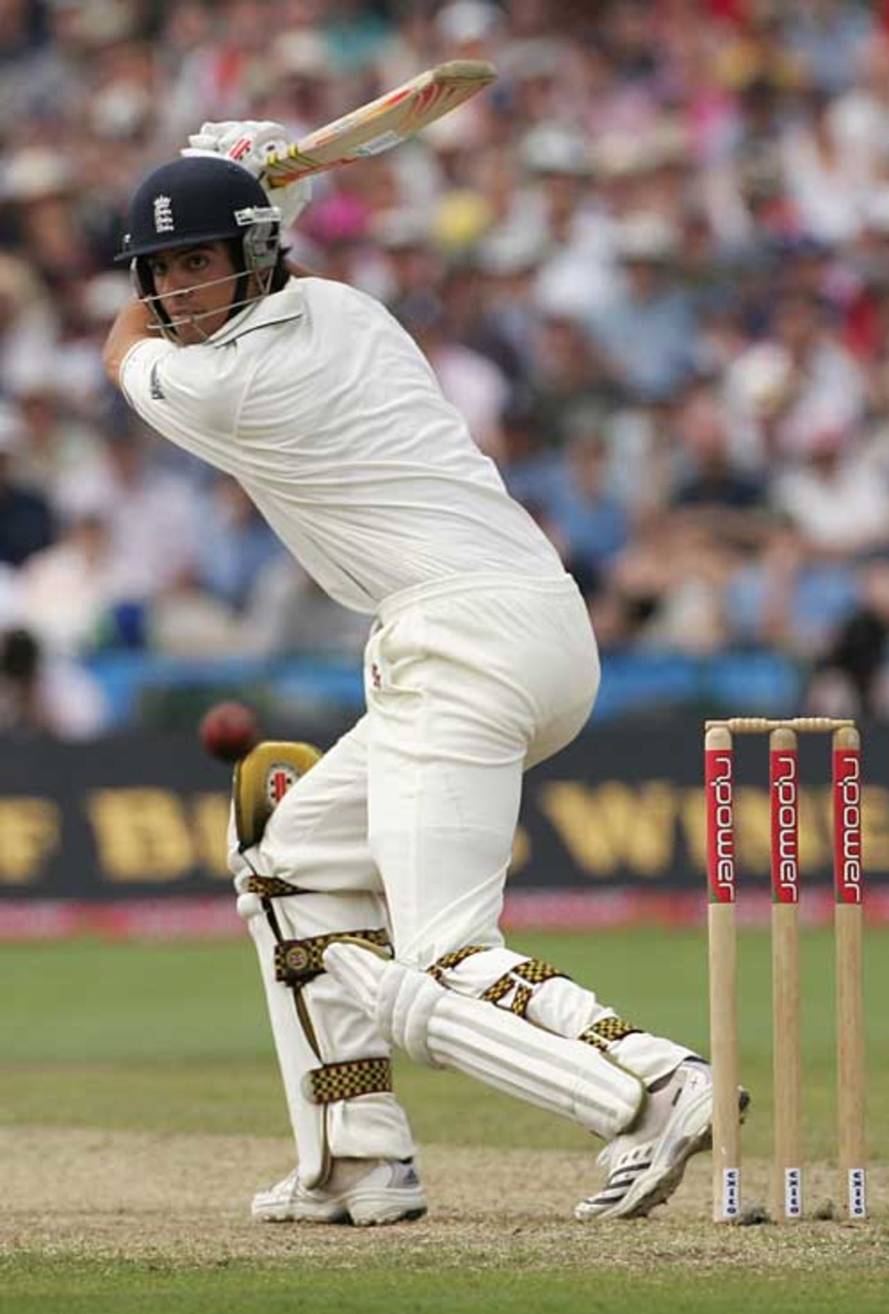 Alastair Cook benefits from an edge through the slips, England v West Indies, 3rd Test, Old Trafford, June 9, 2007