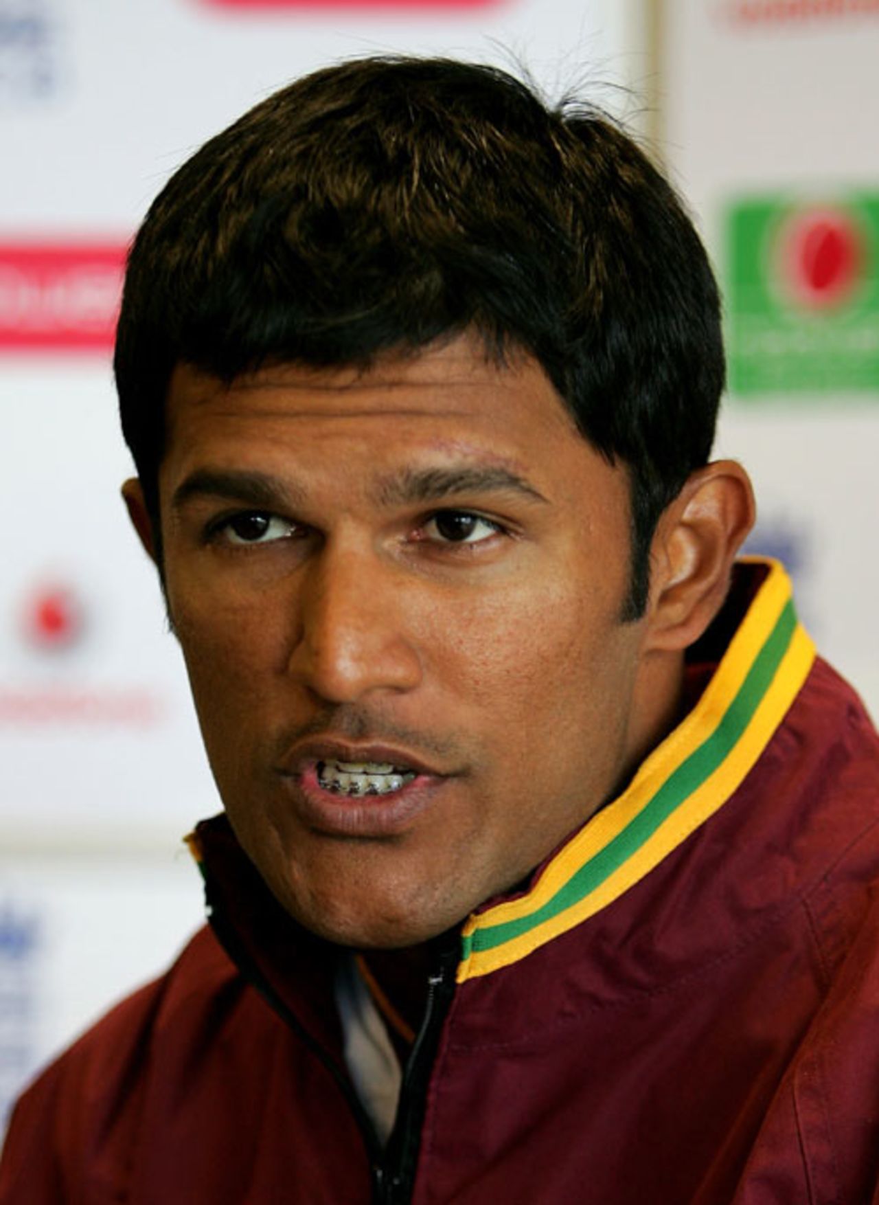 Daren Ganga chats to the media on the eve of the Test, Chester-le-Street, June 14, 2007