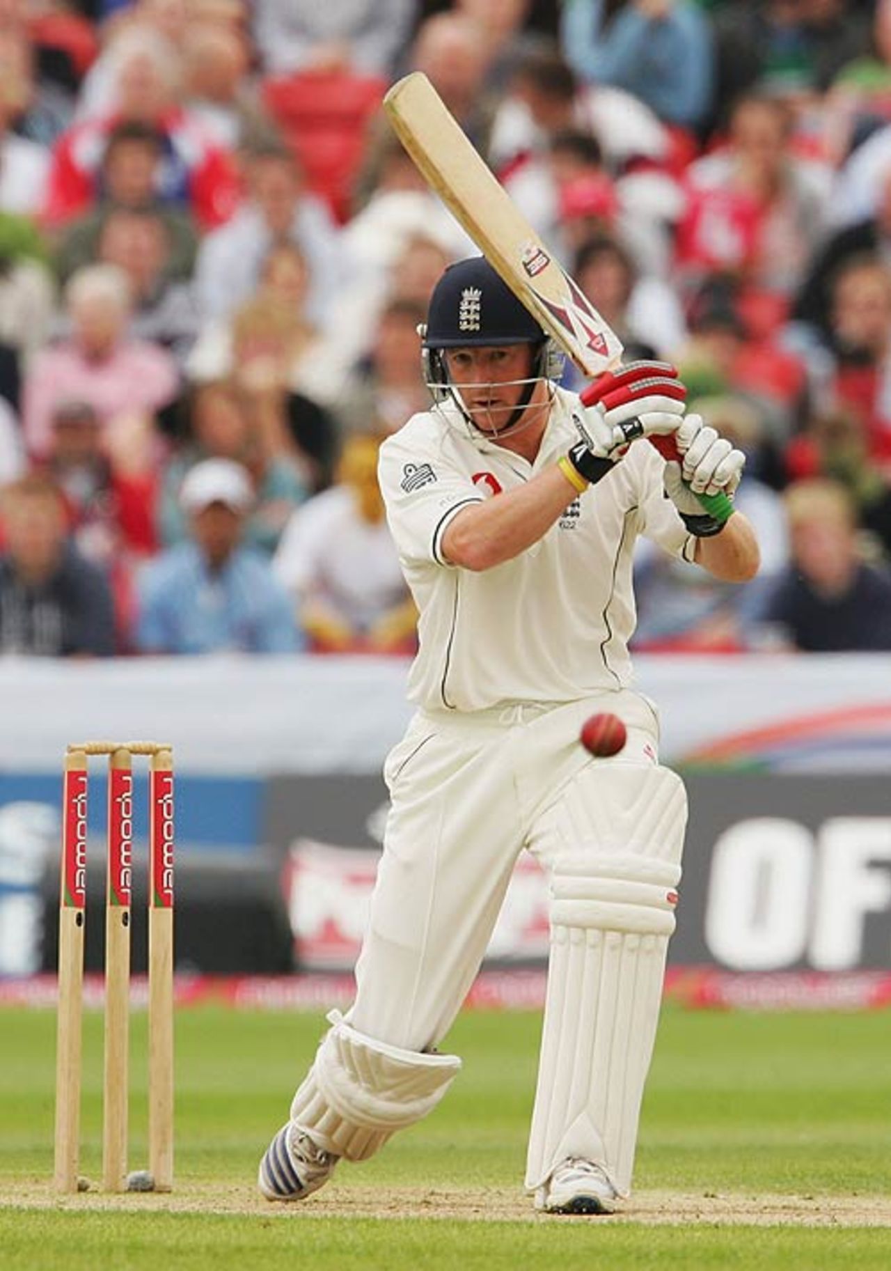 Paul Collingwood drives into the covers, England v West Indies, 4th Test, Chester-le-Street, June 18, 2007