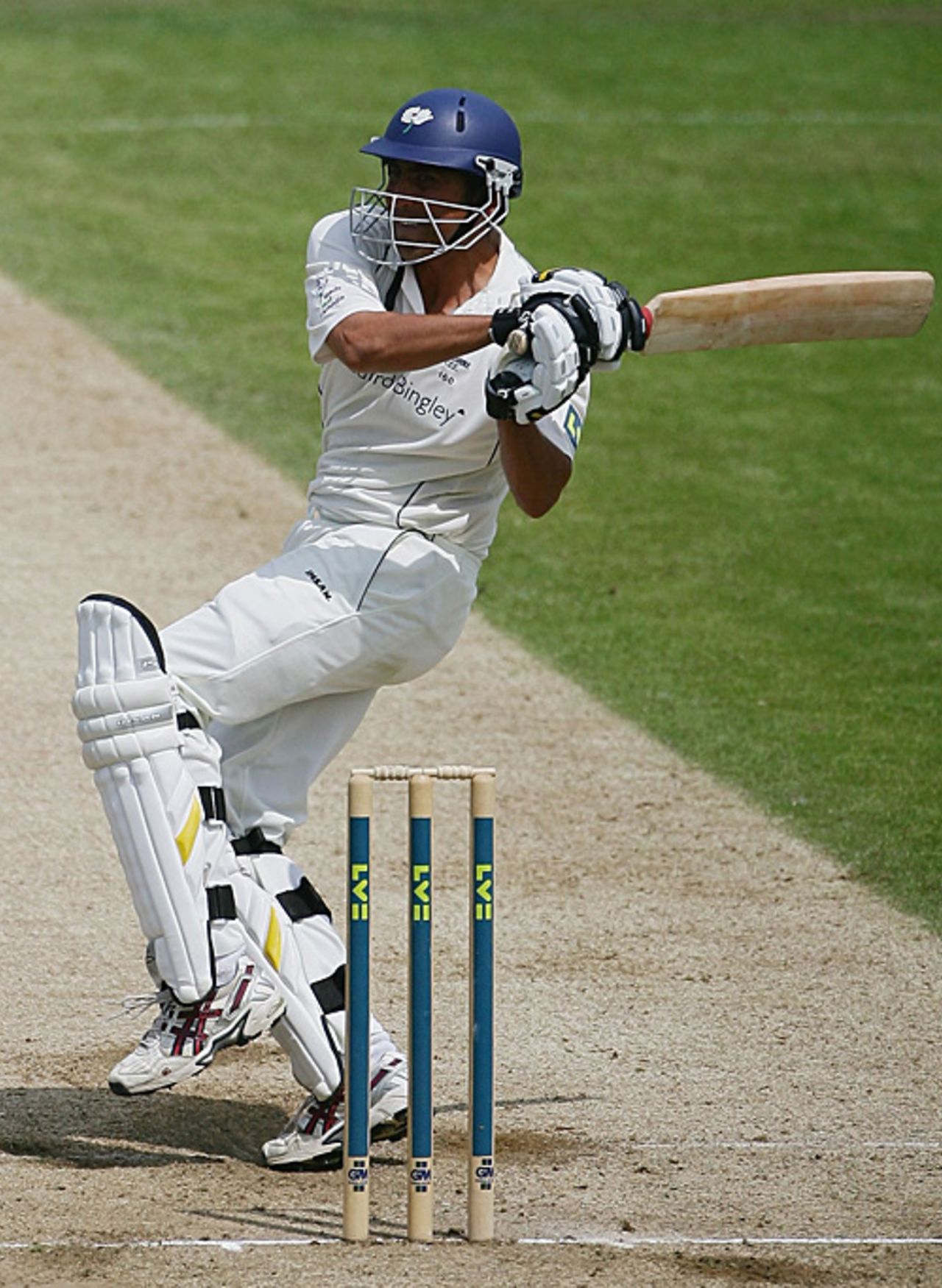 Younis Khan hooks during his 31, Yorkshire v Sussex, County Championship, Headingley, June 18, 2007