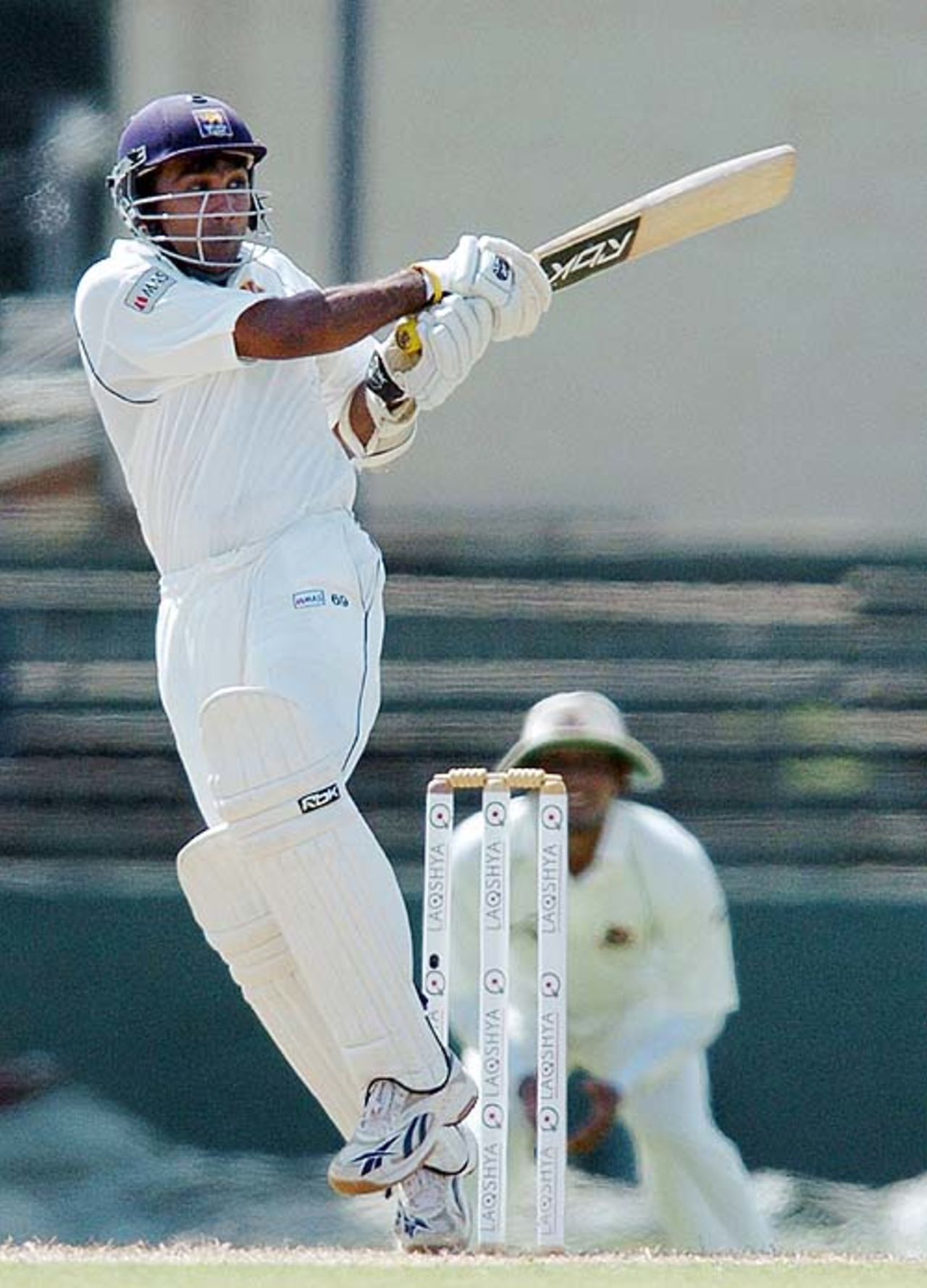 Mahela Jayawardene pulls to the square-leg boundary, Sri Lanka v Bangladesh, 1st Test, Colombo, 1st day, June 25, 2007