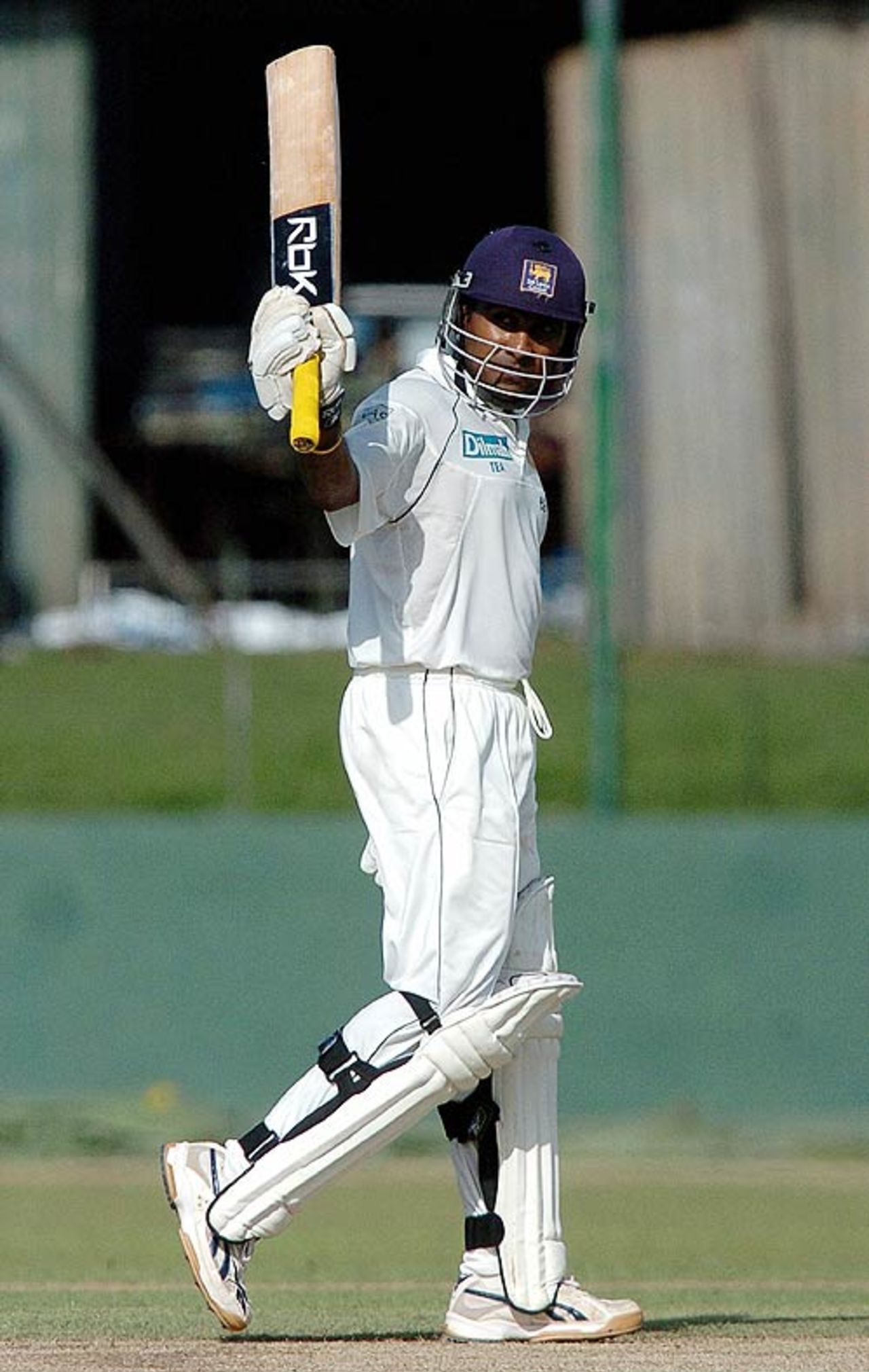 Mahela Jayawardene celebrates his half-century, Sri Lanka v Bangladesh, 1st Test, Colombo, 1st day, June 25, 2007