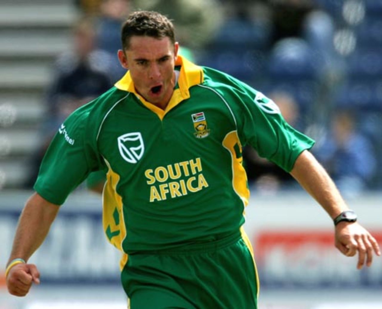 Andre Nel dismissed Ganguly and Gambhir in quick succession, India v South Africa, Civil Service Cricket Ground, Stormont, Ireland, June 26, 2007