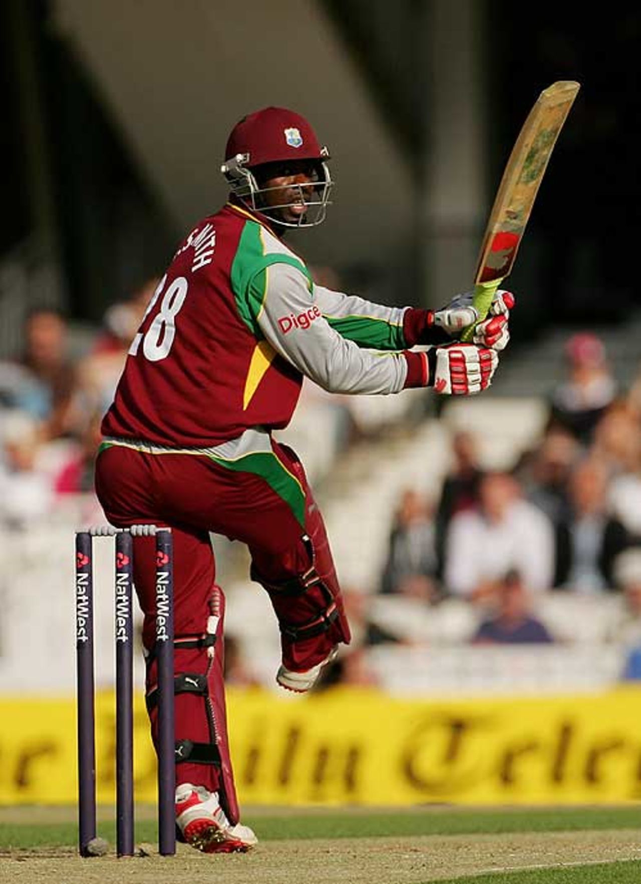 Devon Smith pulls into the leg side, England v West Indies, Twenty20, The Oval, June 28, 2007