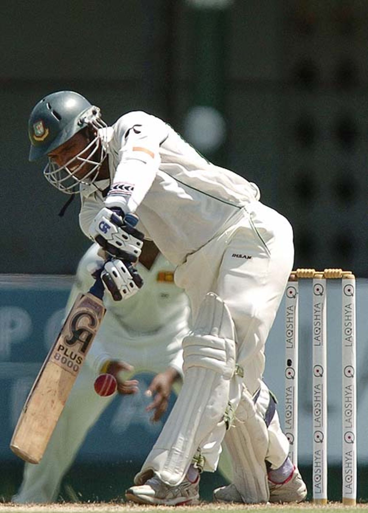 Rajin Saleh scored 21 and was the only batsman to reach double figures, Sri Lanka v Bangladesh, 2nd Test, P Saravanamuttu Stadium, Colombo, 1st day, July 3, 2007