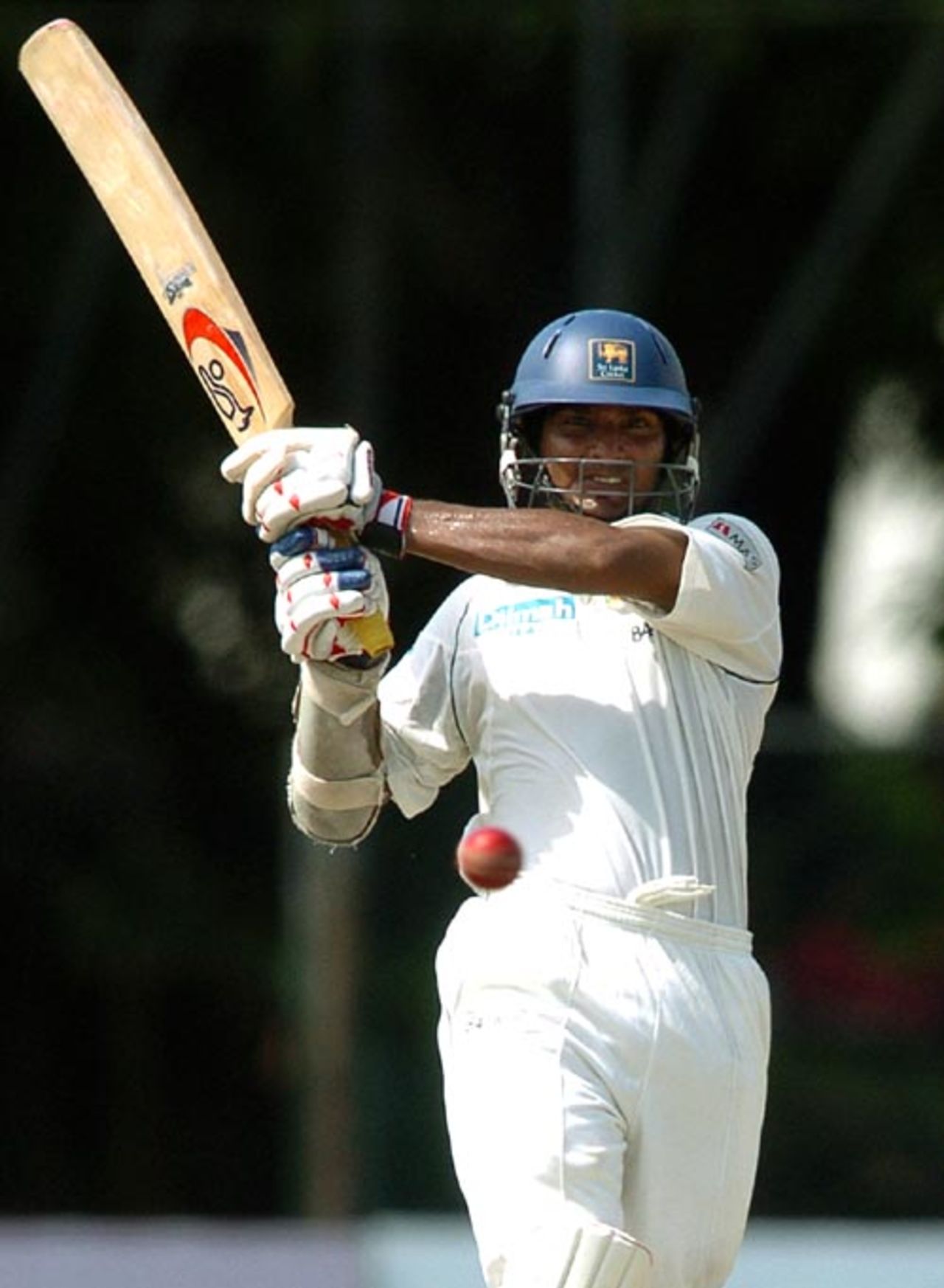 Kumar Sangakkara played some meaty pull shots and also completed his fifth double hundred, 2nd Test, P Saravanamuttu Stadium, Colombo, 2nd day, July 4, 2007