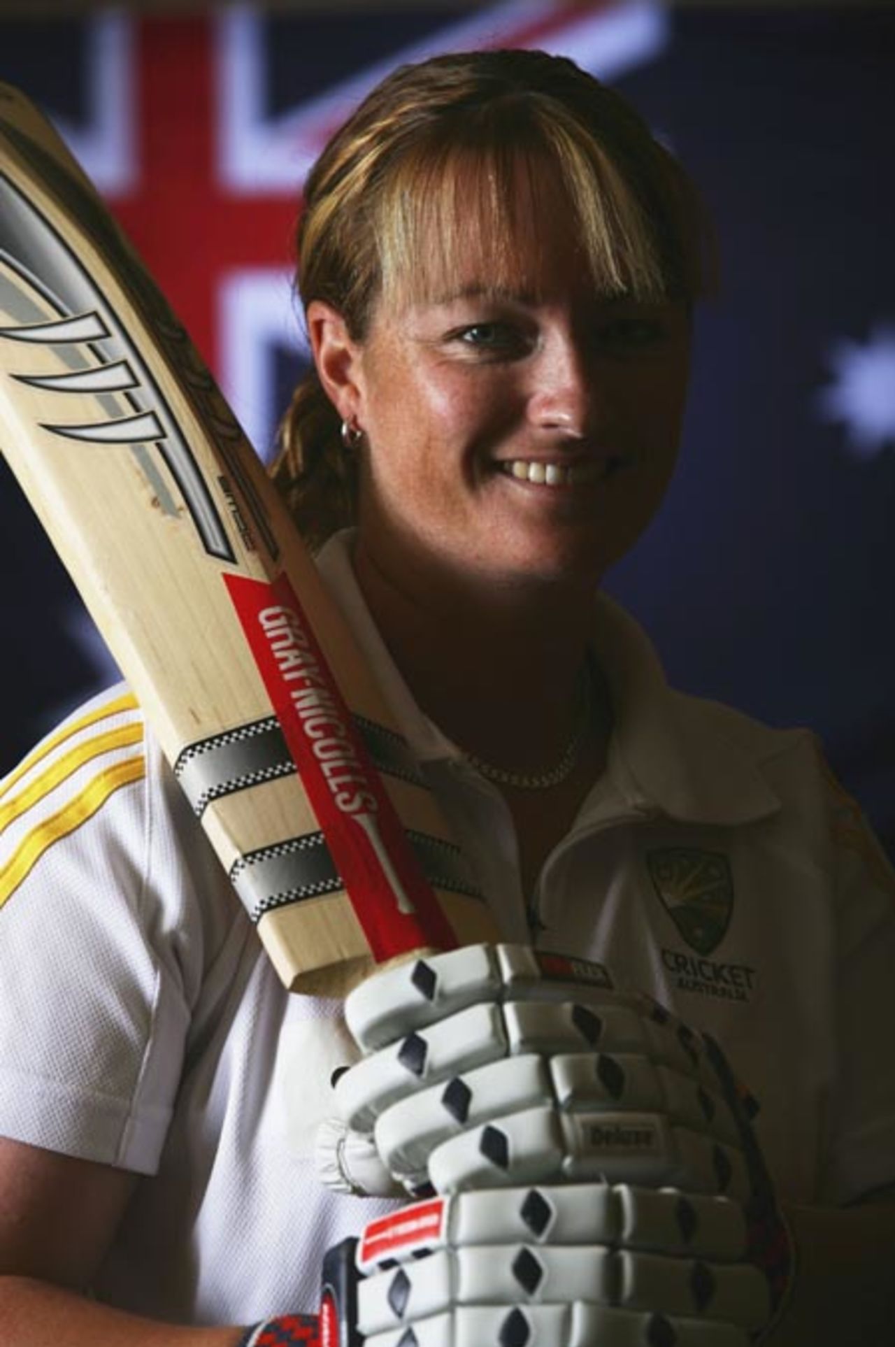 Karen Rolton of the Australia Women's cricket team poses during the Southern Stars Portrait Session at the Saville Suites on February 27, 2006 in Adelaide, Australia.