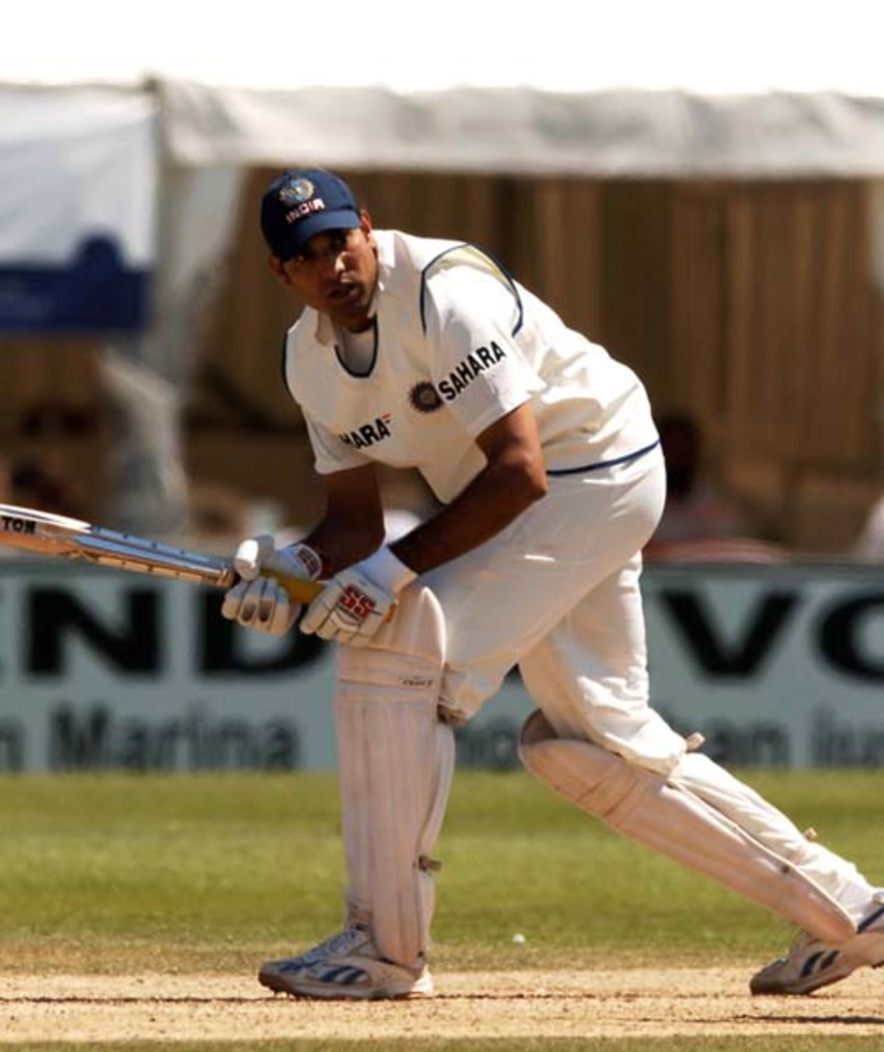 VVS Laxman flicks one  during his innings of 95, Sussex v Indians, Hove, Tour game, 2nd day, July 8, 2007