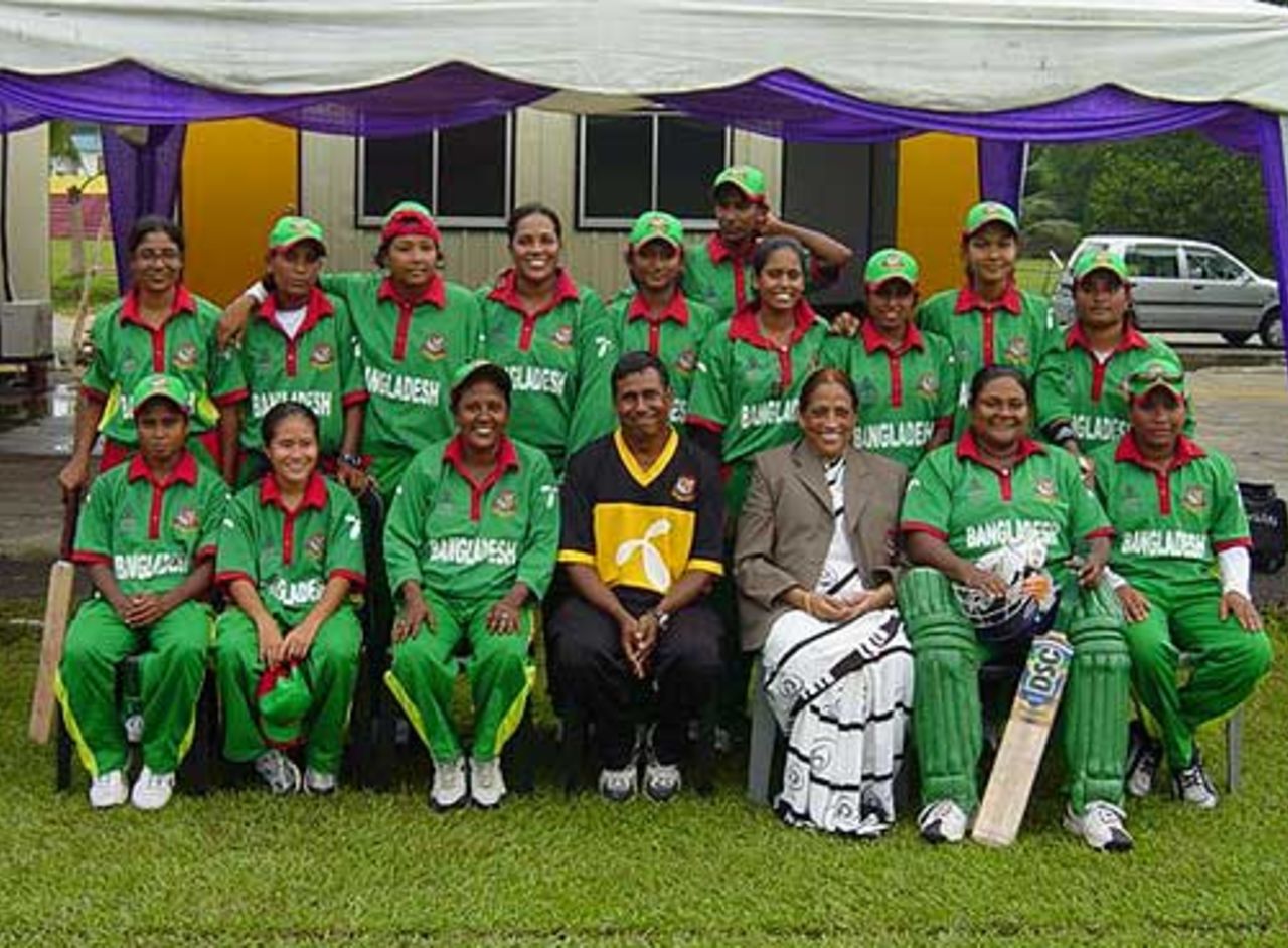 The Bangladesh women's team take on UAE in Johor, July 2007