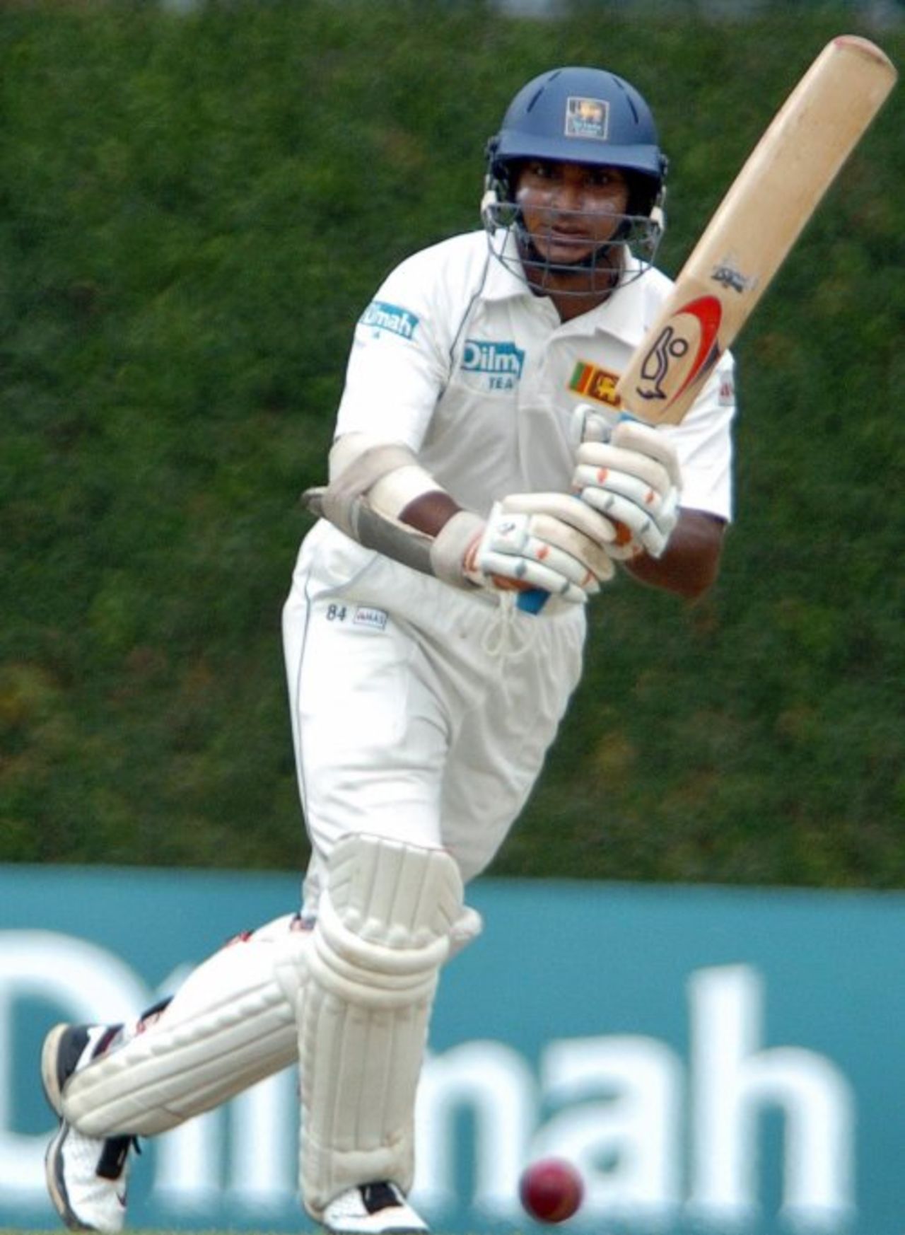 Kumar Sangakkara steadied Sri Lanka's innings after the fall of the openers, Sri Lanka v Bangladesh, 3rd Test, Asgiriya International Stadium, Kandy, 3rd day, July 13, 2007