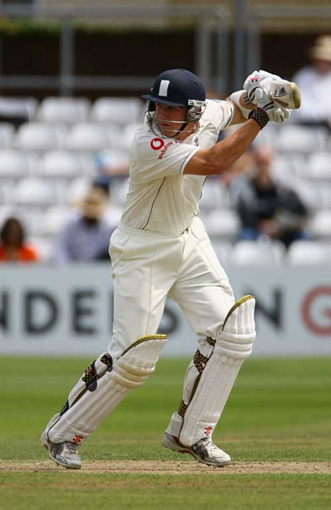 Joe Denly collects runs during his impressive 83, England A v Indians, Tour match, Chelmsford, July 13, 2007