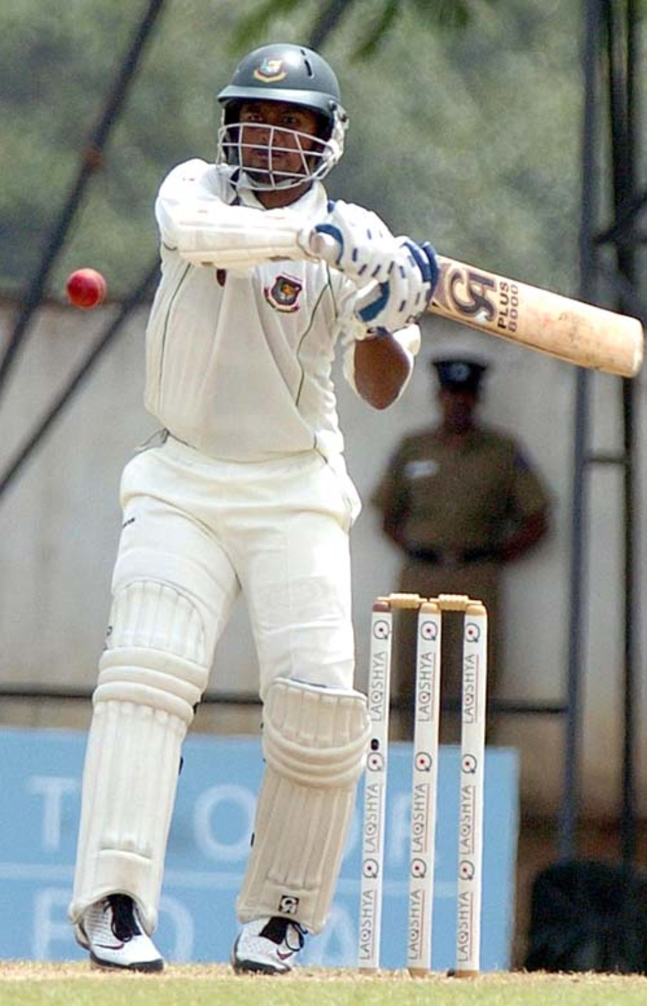 Shahriar Nafees played some crisp shots and scored a fluent half century,
Sri Lanka v Bangladesh, The Asgiriya Stadium, Kandy, July 14 , 2007.