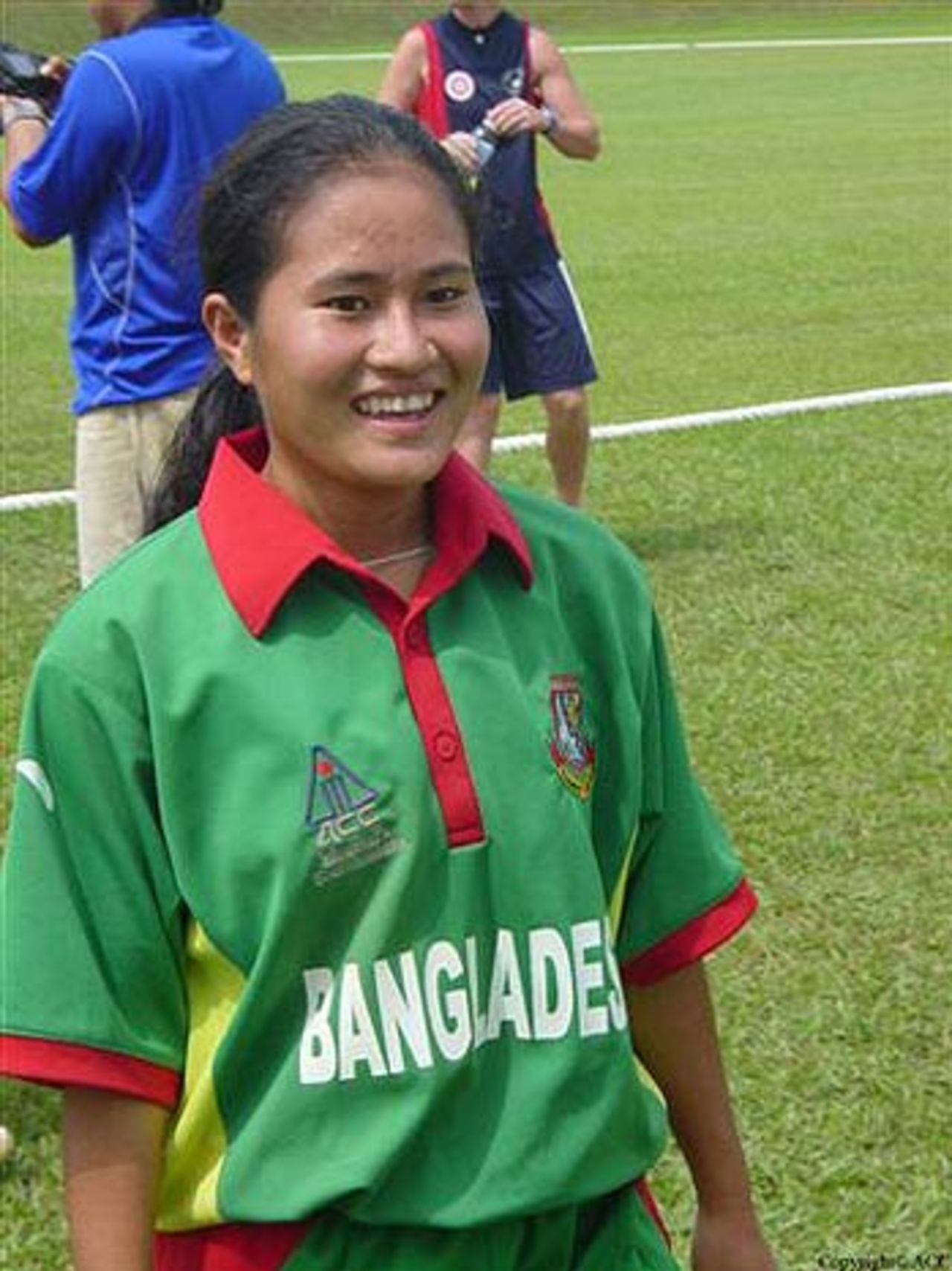 Champa Chakma took 3 for 16 in Bangladesh's victory against Hong Kong, Bangladesh women v Hong Kong women, ACC tournament, Johor, July 17, 2007