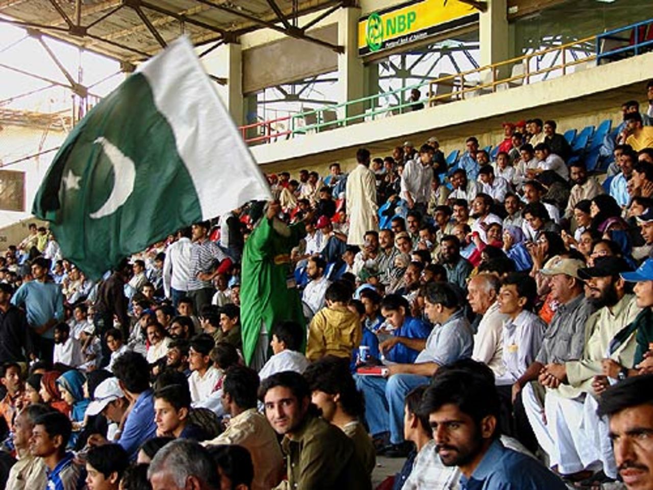 'Chacha Cricket' amongst the Pakistani supporters, National Stadium, Karachi, November 30, 2006