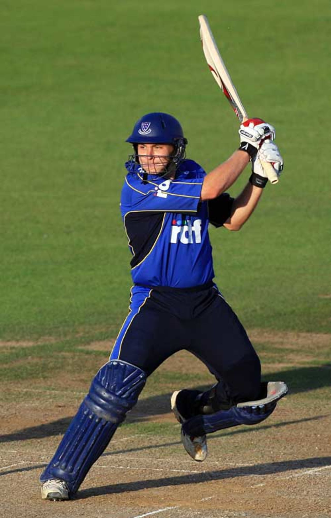 Luke Wright slams a boundary against Yorkshire, Sussex v Yorkshire, Twenty20 quarter-final, Hove, July 18, 2007