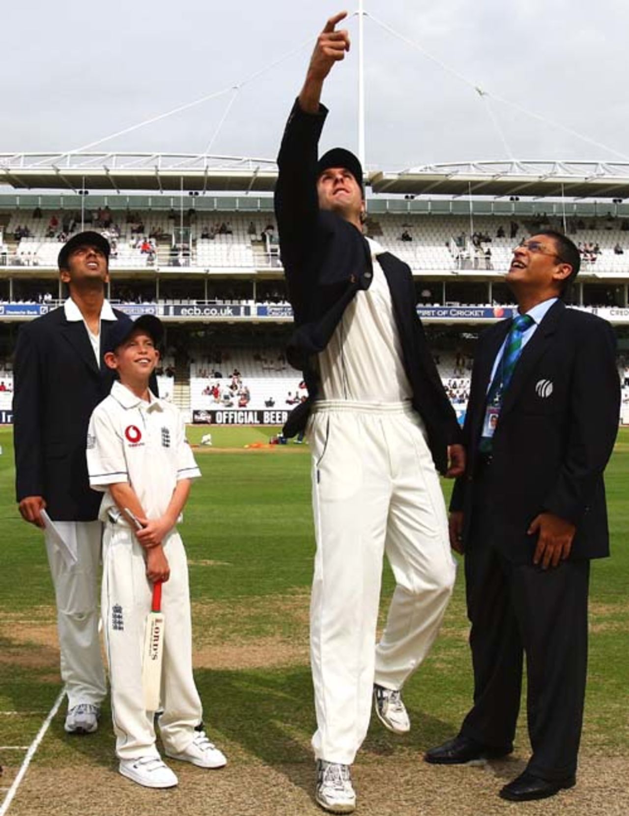 Michael Vaughan won the toss and opted to bat, England v India, 1st Test, Lord's, 1st day, July 19, 2007