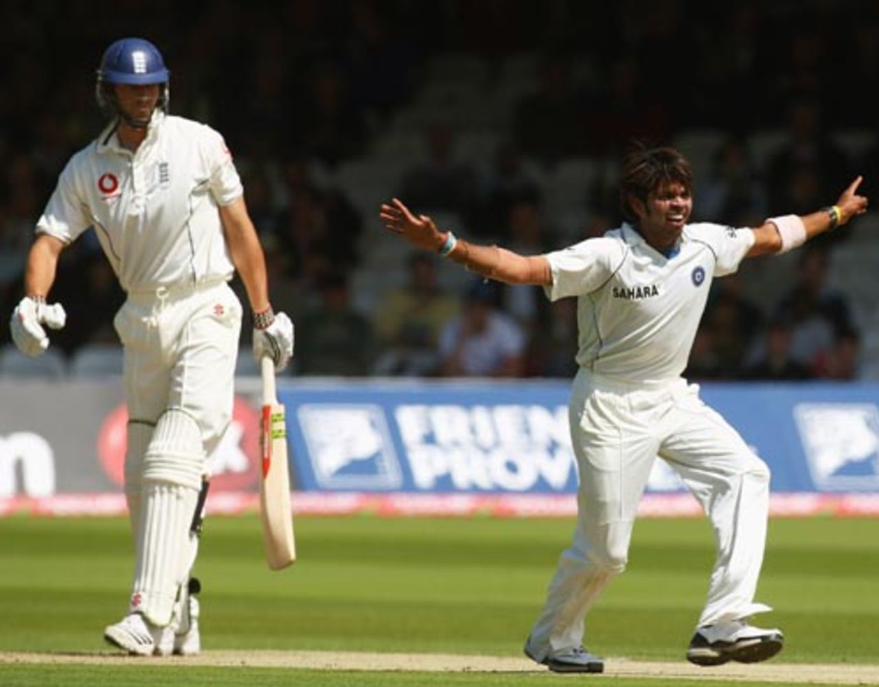Sreesanth got Chris Tremlett out for a duck, England v India, Lord's, 2nd day, July 20, 2007