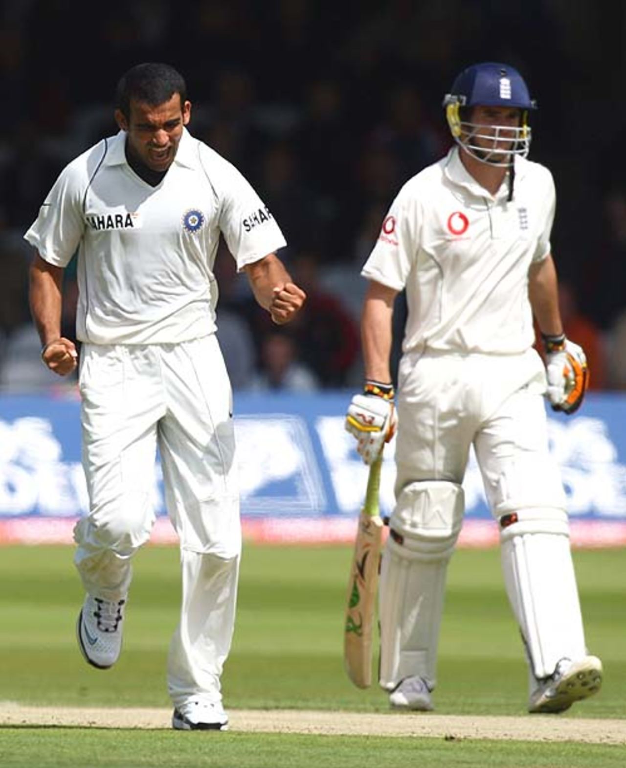 Zaheer Khan got 2 for 62, England v India, 1st Test, Lord's, 2nd day, July 20, 2007 