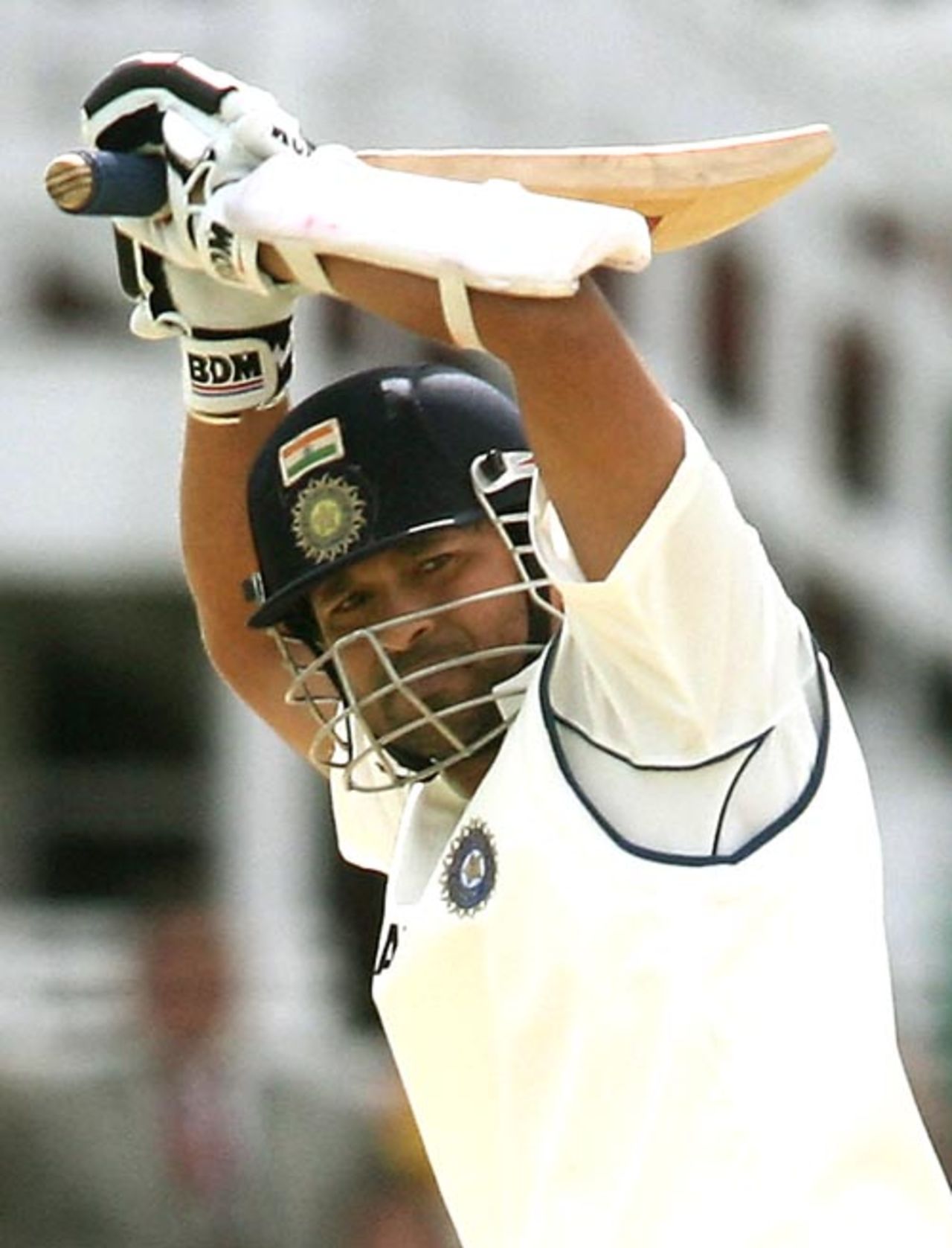 Sachin Tendulkar went past Steve Waugh to become the third highest run-scorer in Test cricket, England v India, 1st Test, Lord's, 2nd day, July 20, 2007