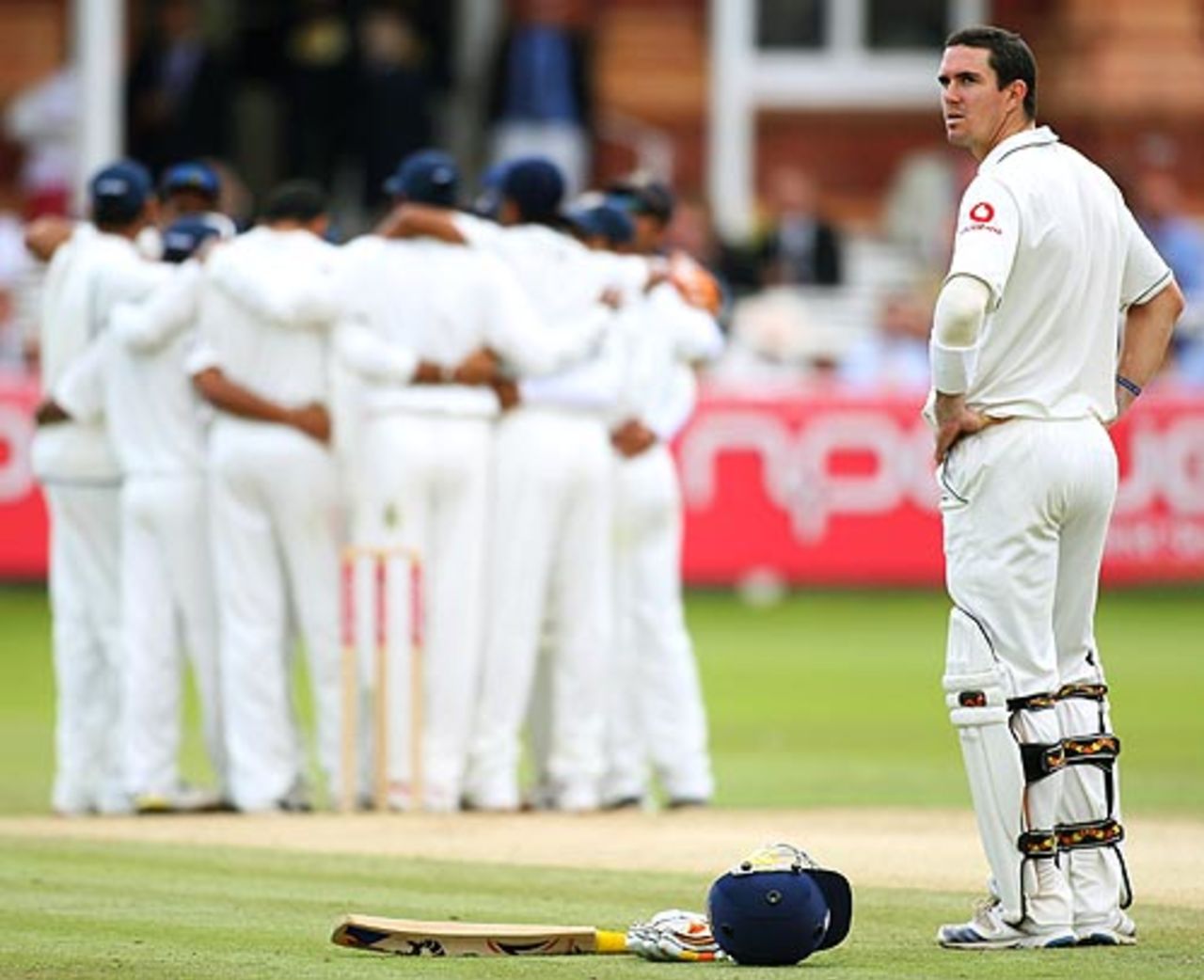 The Indian team could not come up with anything while Kevin Pietersen piled on the runs, England v India, 1st Test, Lord's, 4th day, July 22, 2007