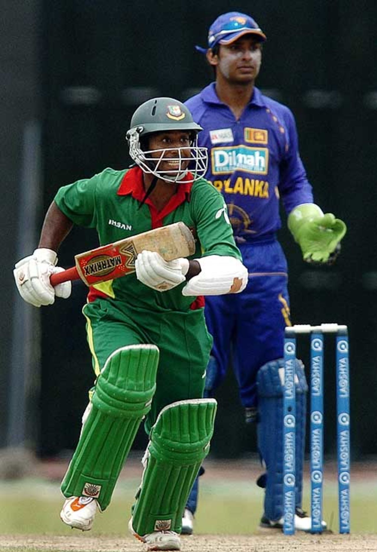 Aftab Ahmed's 47ensured Bangladesh were not bowled out for less, Sri Lanka v Bangladesh, 2nd ODI, Colombo, July 23, 2007