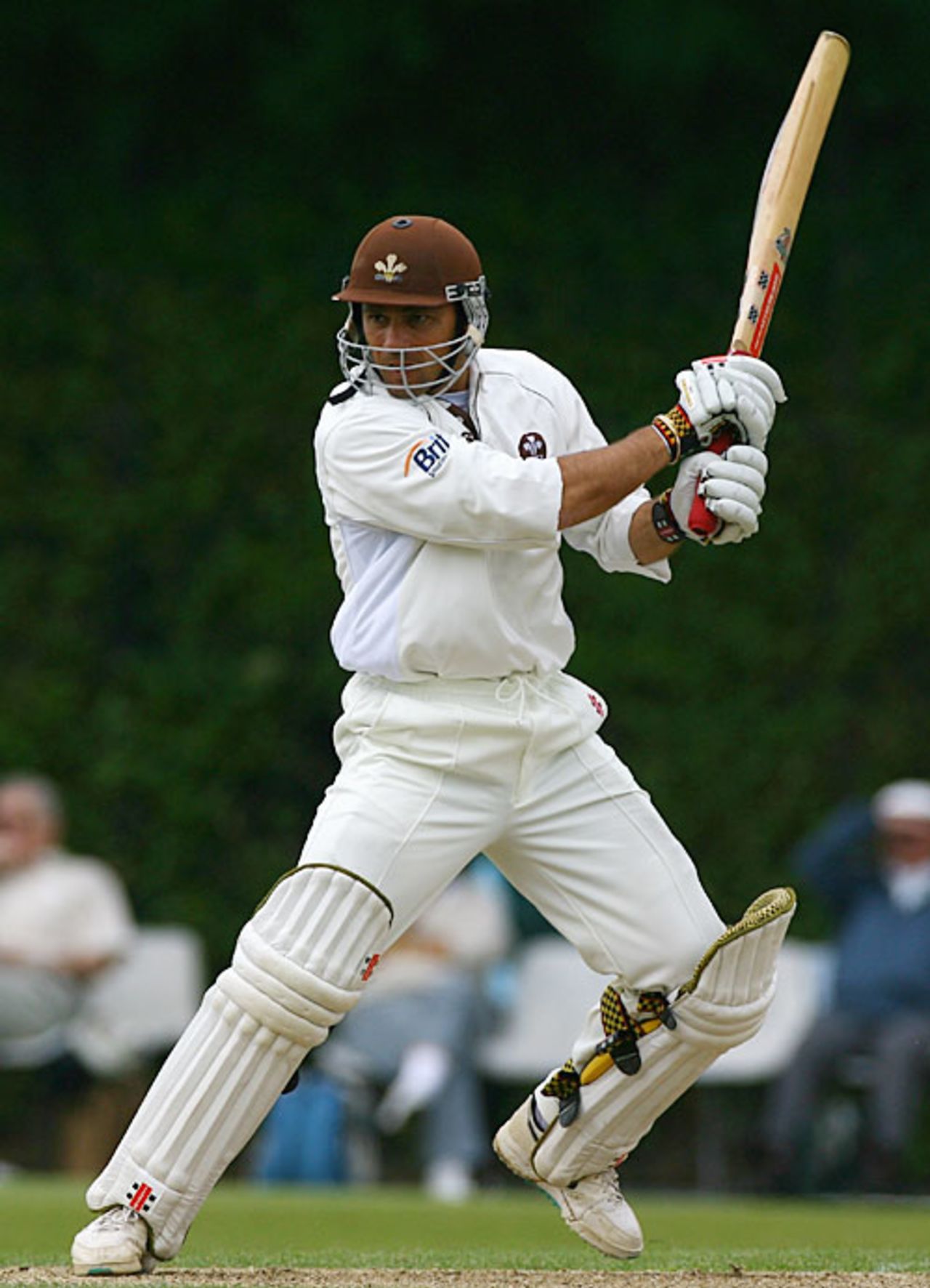 Mark Ramprakash batting at a rain-hit Guildford, Surrey v Worcestershire, Guildford, July 25, 2007