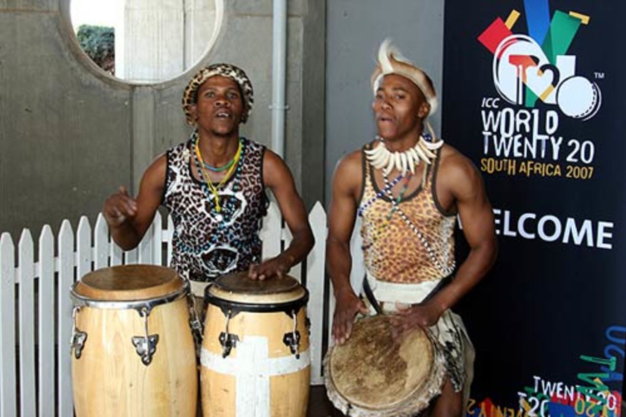 Welcome drums at the official launch of the inaugural Twenty20 World Championship, July 26, 2007