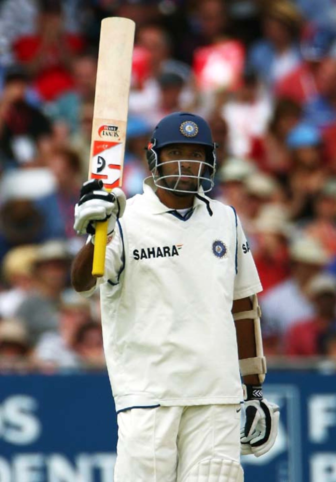 Wasim Jaffer celebrates his fifty, England v India, 2nd Test, Trent Bridge, 2nd day, July 28, 2007