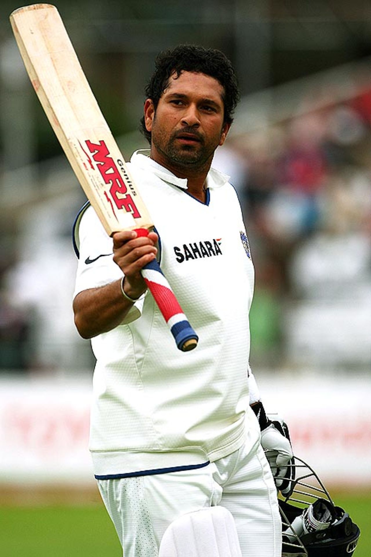 Sachin Tendulkar ended day two unbeaten on 57, England v India, 2nd Test, Trent Bridge, 2nd day, July 28, 2007