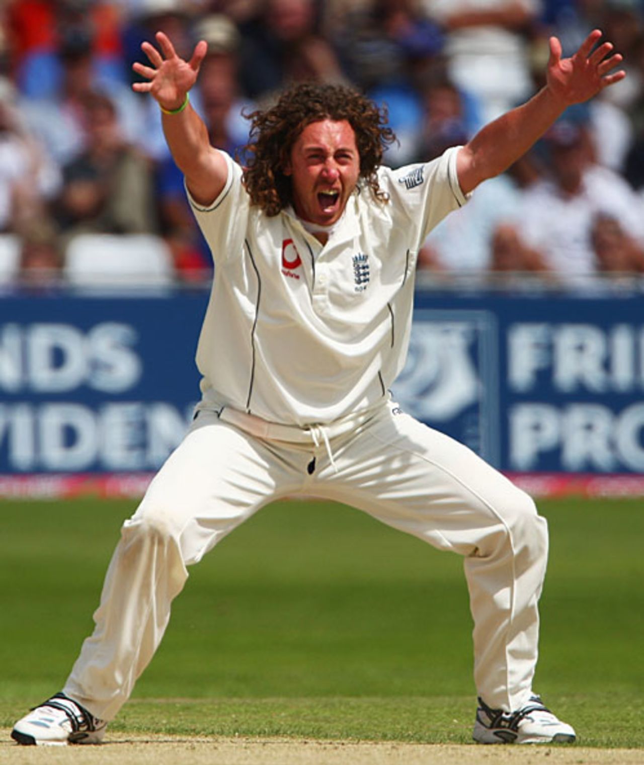 Ryan Sidebottom appeals with heart and soul but in vain, England v India, 2nd Test, Trent Bridge, July 29, 2007