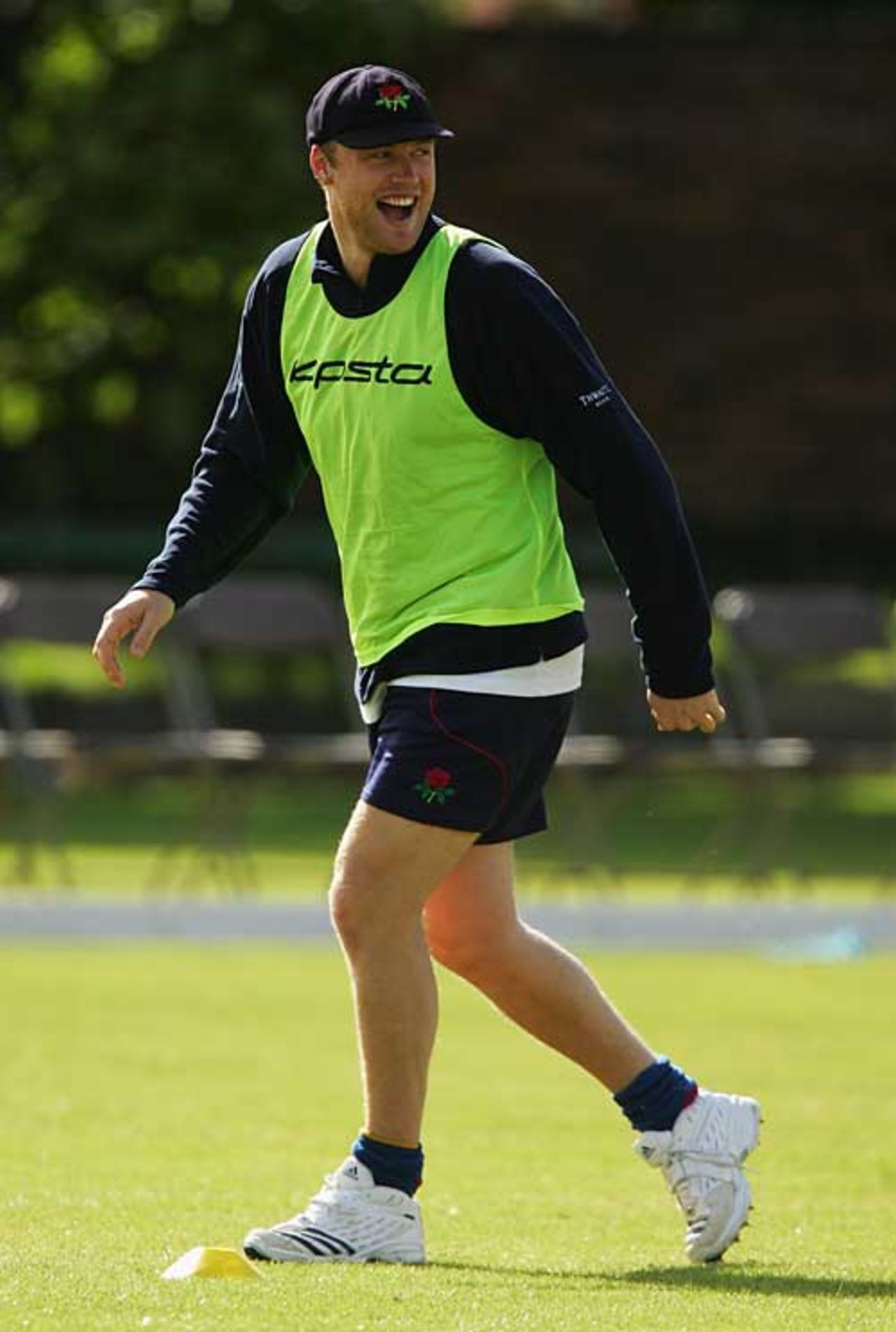 Andrew Flintoff seems happy to be back playing, Lancashire v Sri Lanka A, Tour match, Liverpool, July 29, 2007