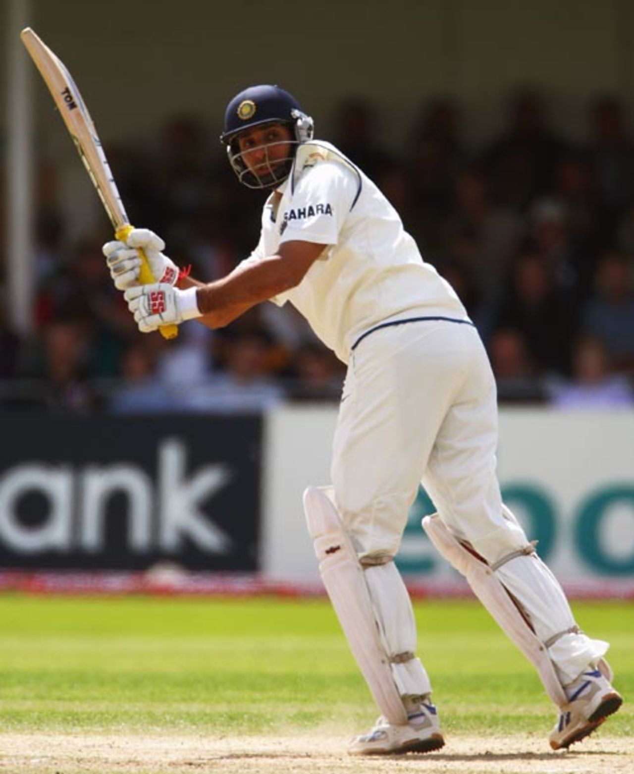 VVS Laxman glances the ball to the fine leg boundary, England v India, 2nd Test, Trent Bridge, 3rd day, July 29, 2007