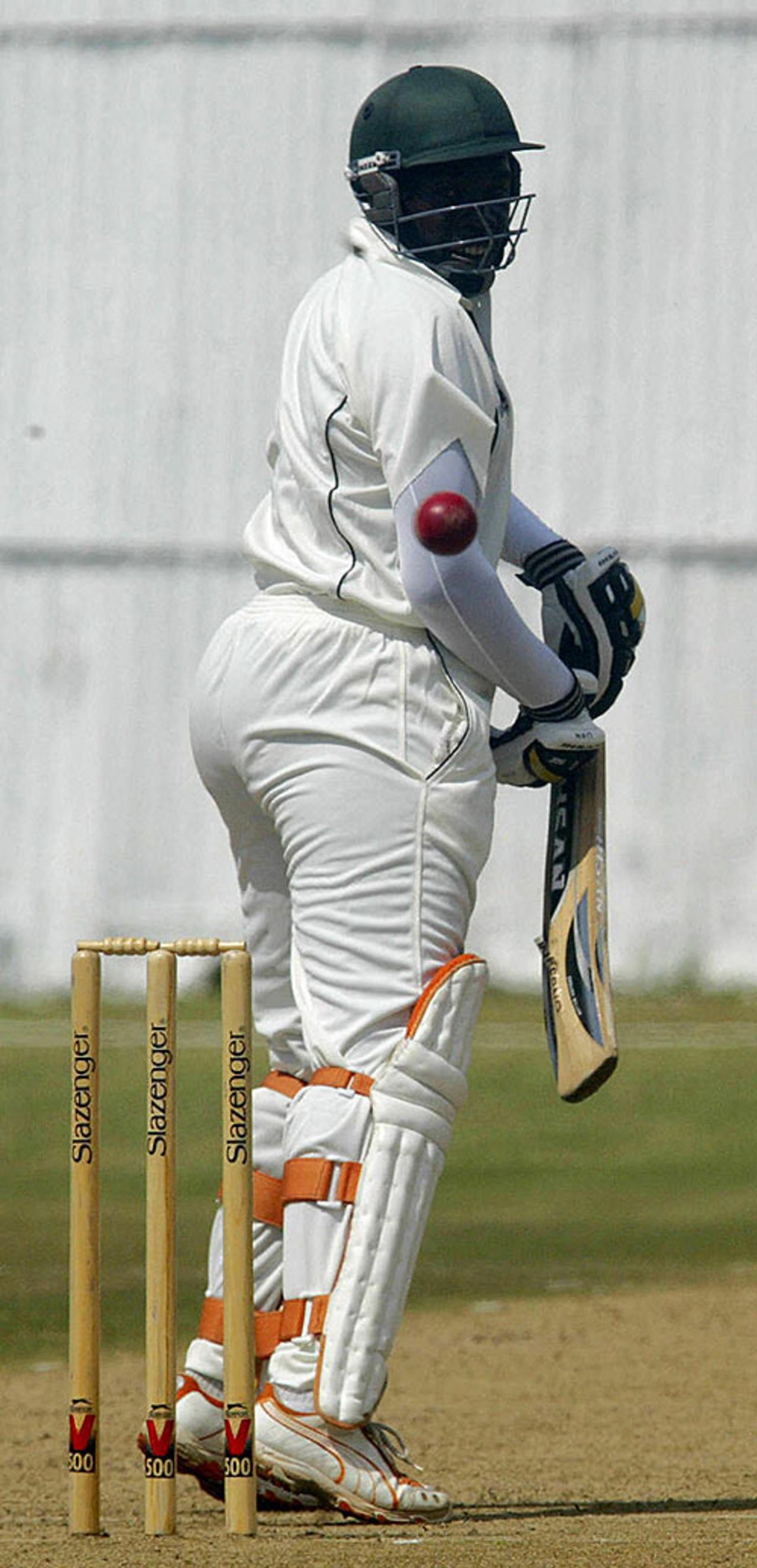 Maurice Ouma was out for a duck, Kenya v India A, 1st match, Mombasa, 1st day, August 5, 2007