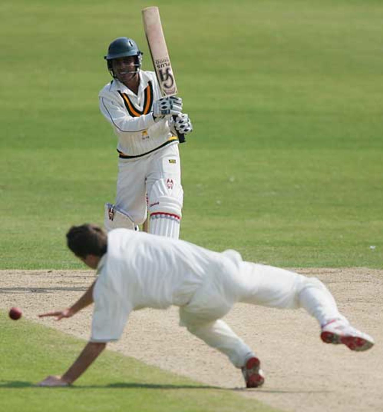 Taimur Ali drives past Chris Woakes during his 41, England Under-19 v Pakistan Under-19, 1st Test, Scarborough, August 5, 2007