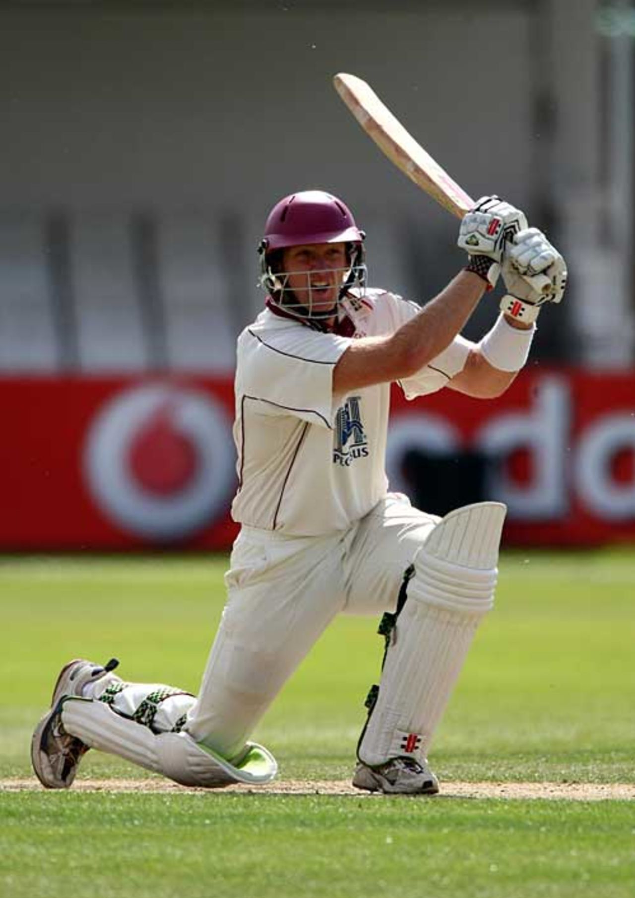 Cameron White goes down on one knee to drive, Nottinghamshire v Somerset, County Championship, Trent Bridge, August 9, 2007