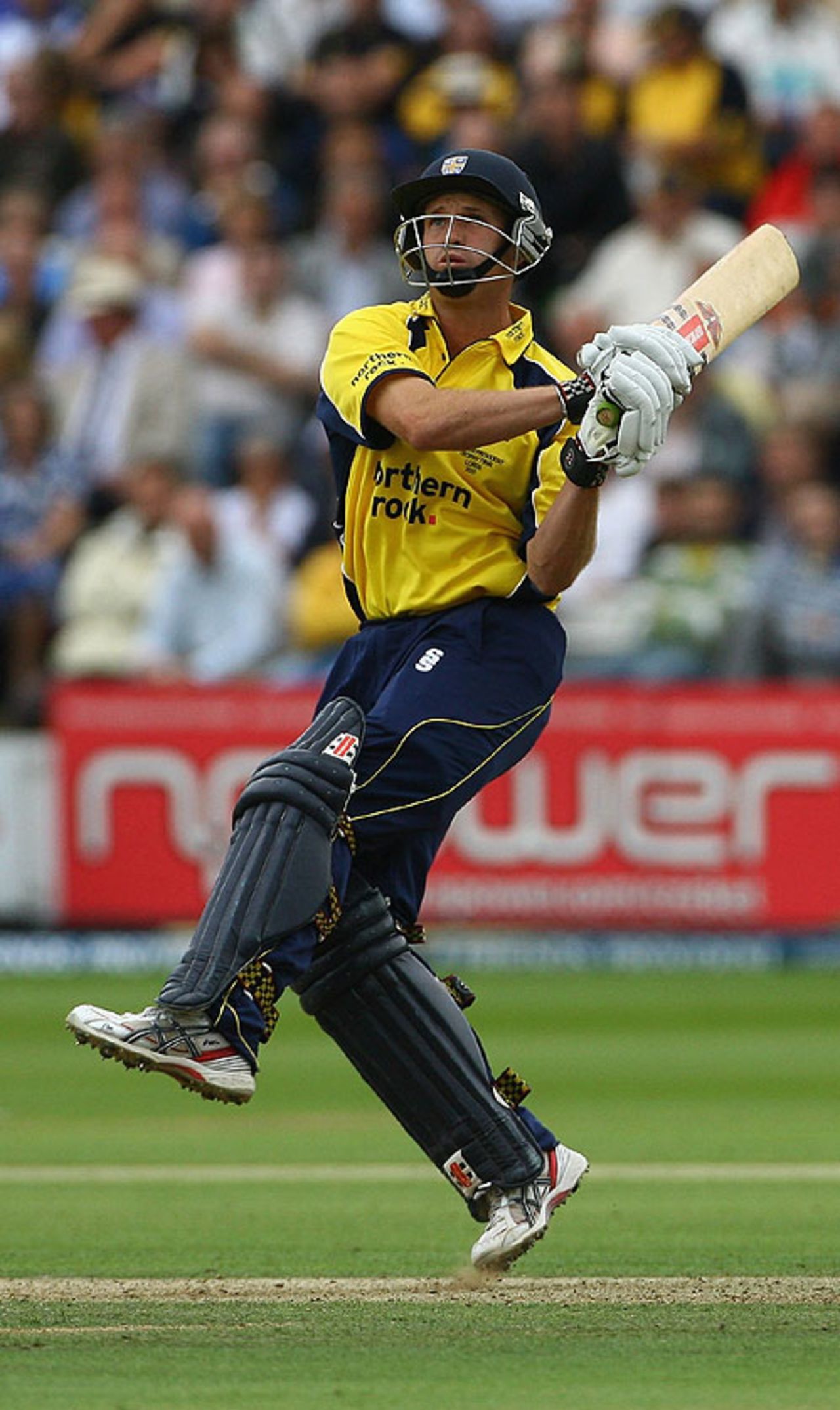 Dale Benkenstein sends one over the square-leg boundary, Durham v Hampshire, Friends Provident Trophy final, Lord's, August 18, 2007